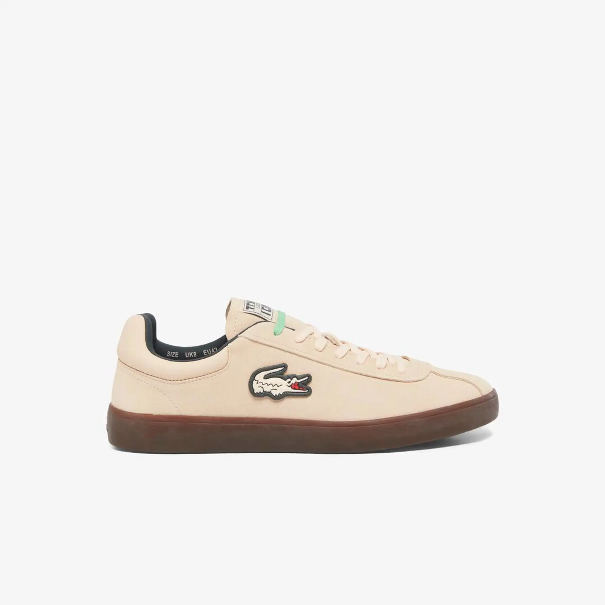 Lacoste Men's Baseshot Suede Sneakers - Light Pink / Dark Gum