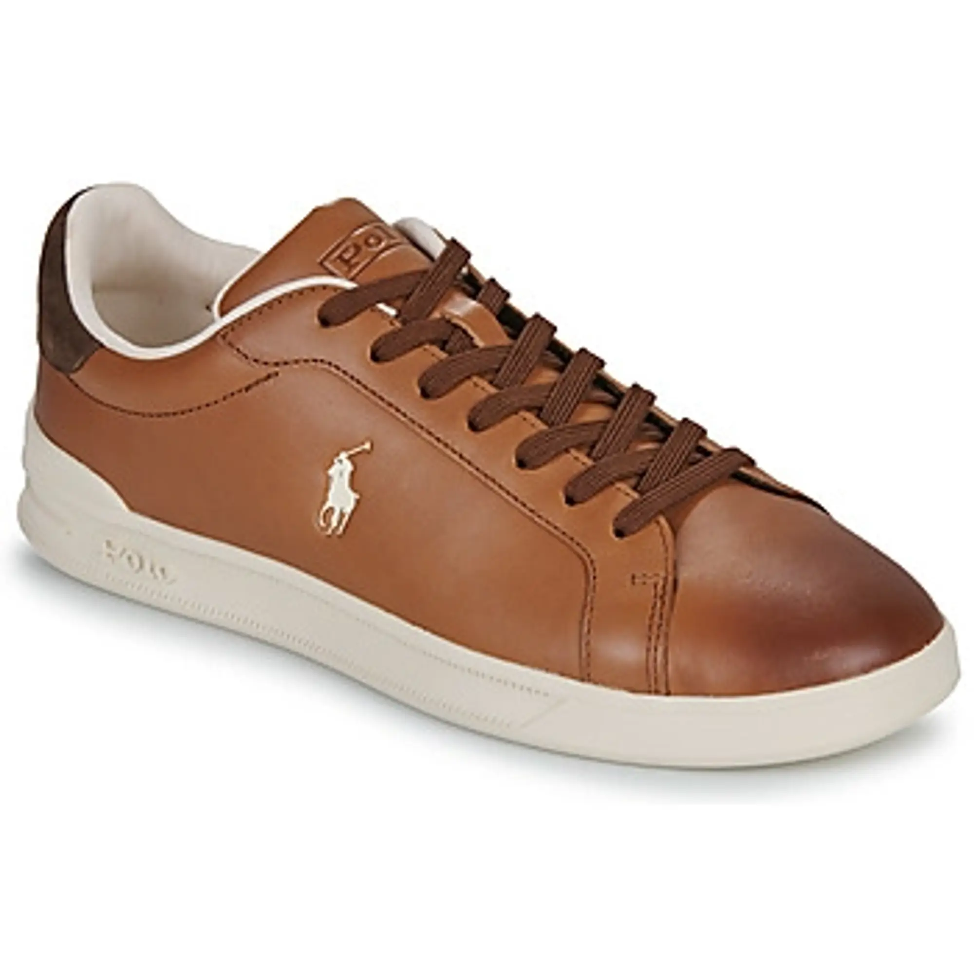 Polo Ralph Lauren  HERITAGE COURT  men's Shoes (Trainers) in Brown