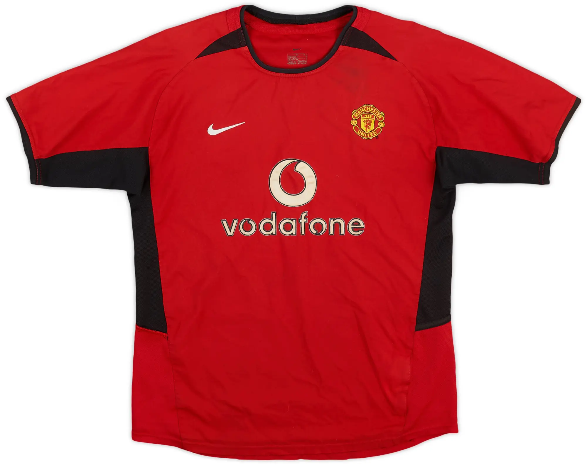 Nike 2002-04 Manchester United Home Shirt - 6/10 - (L.Boys)