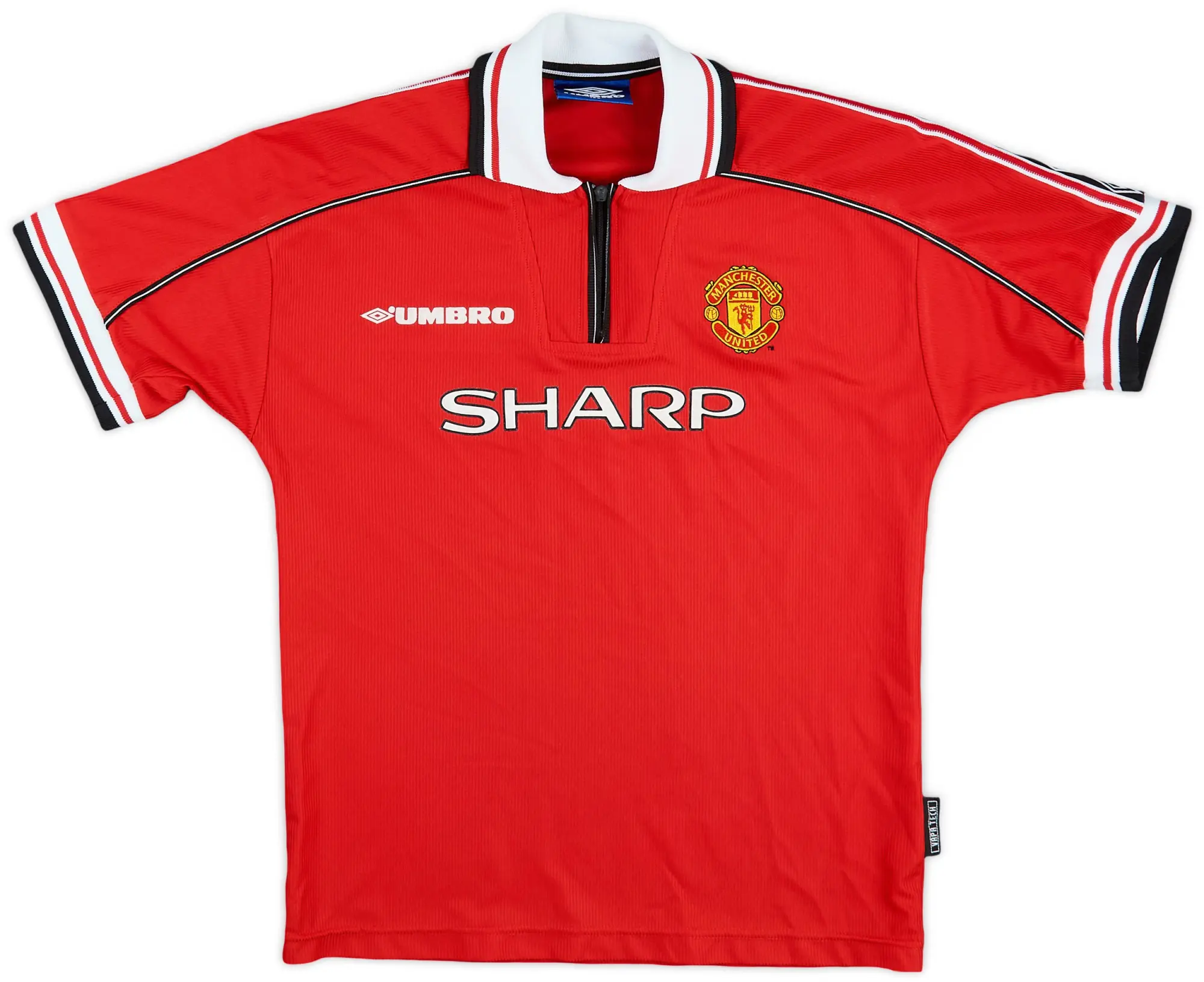Umbro 1998-00 Manchester United Home Shirt - 8/10 - (L.Boys)