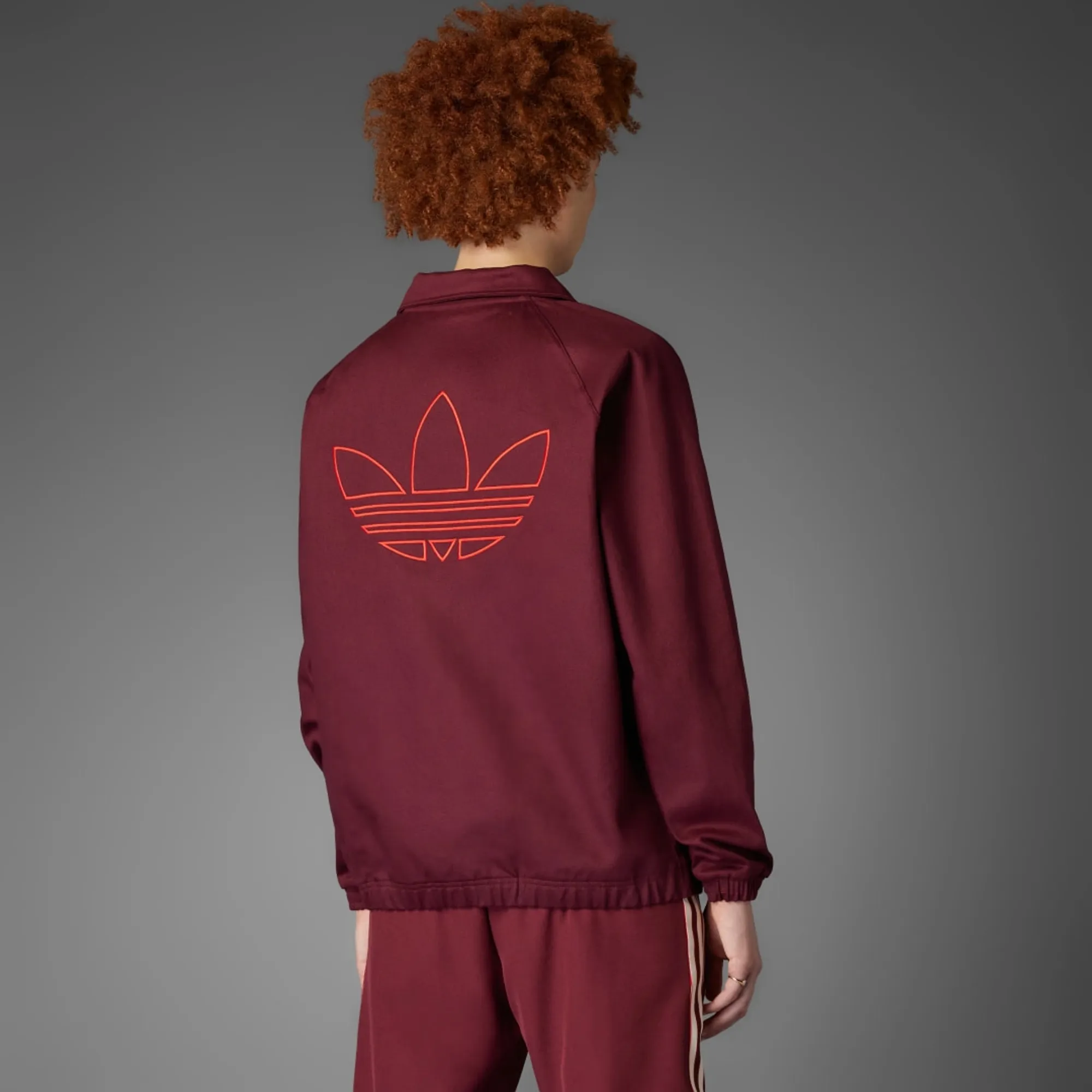 Adidas Originals Fc Bayern Terrace Icons Drill Top In Shadow Red ...