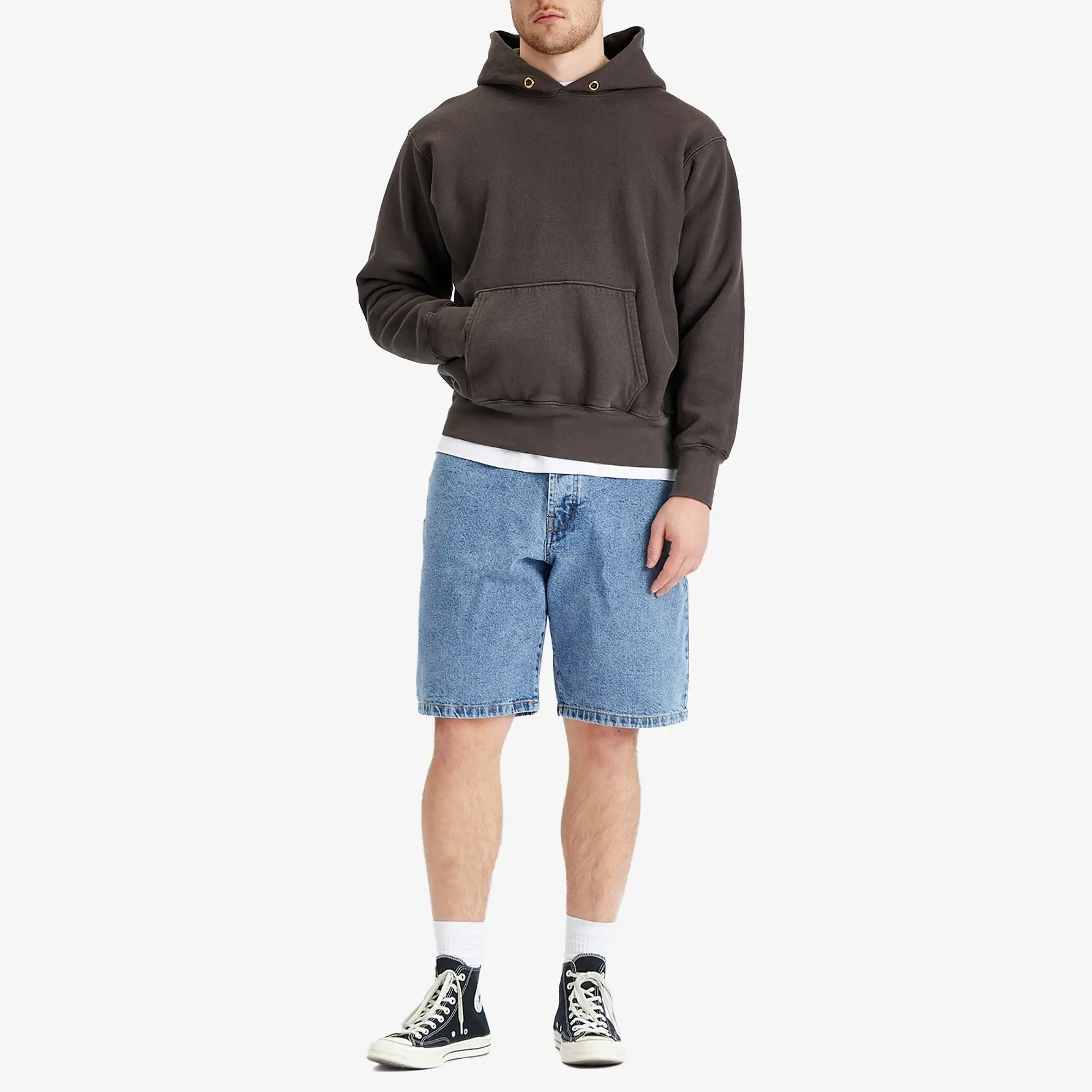 Pop Trading Company Men's DRS Denim Shorts Stone Washed