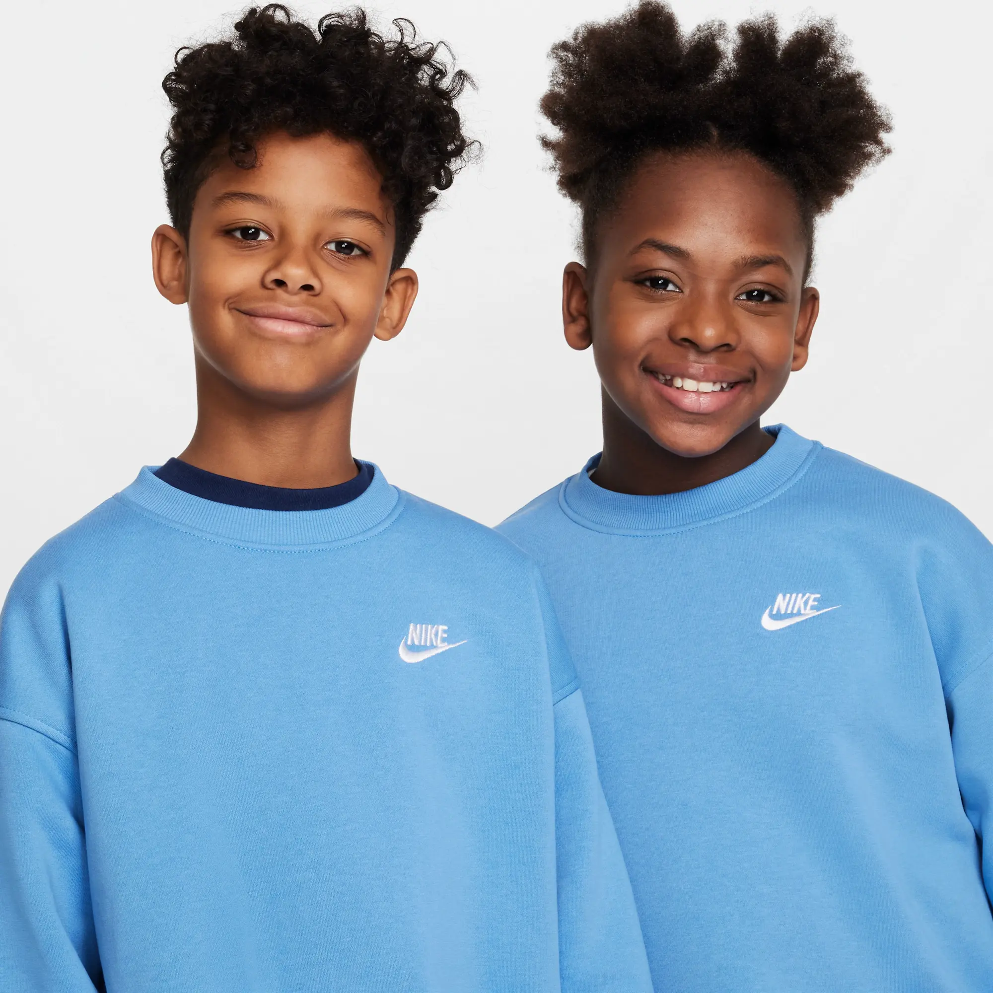 Nike Club Oversized Unisex Sweatshirts - Blue