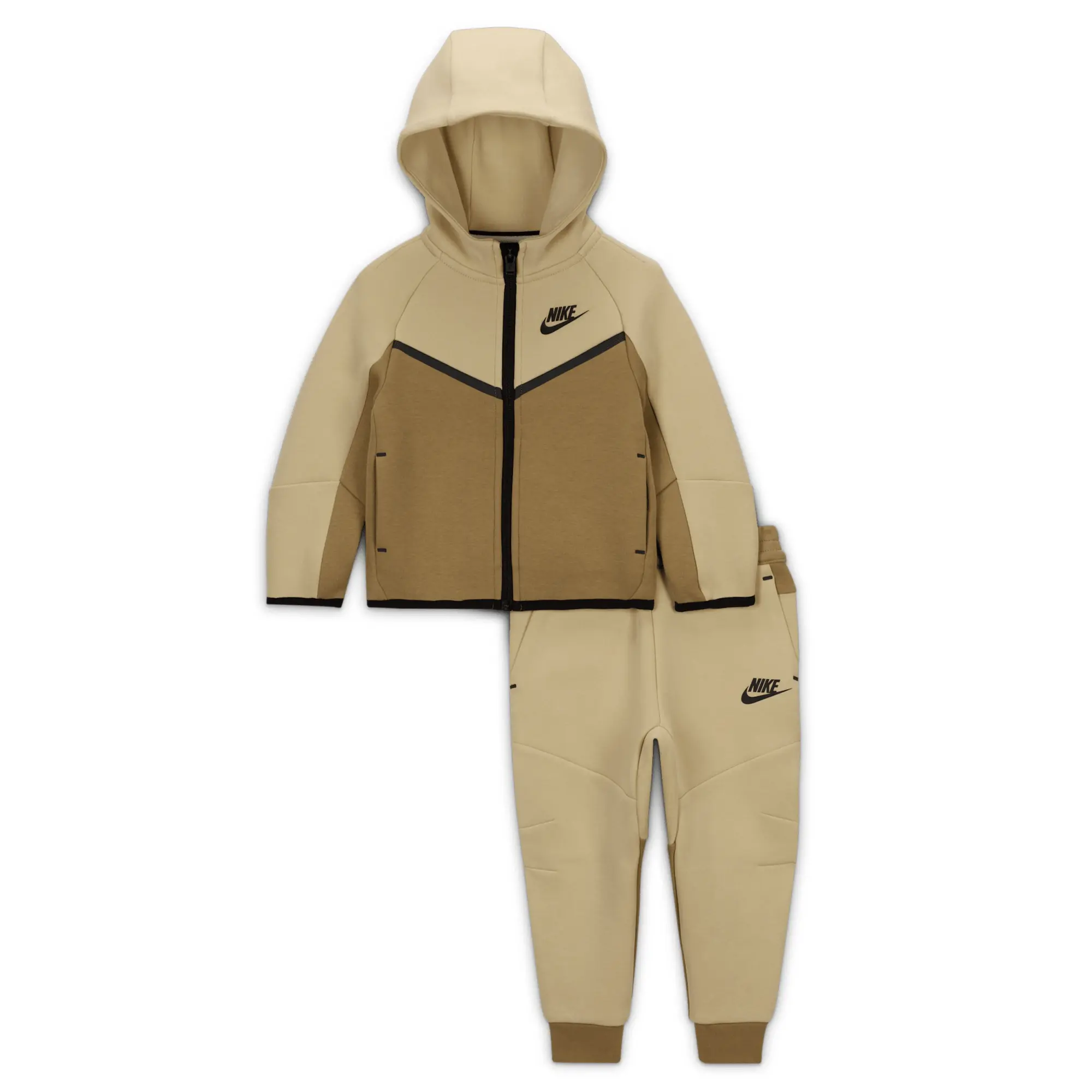 Nike Sportswear Baby Tech Fleece 2-Piece Full-Zip Set - Brown - Cotton