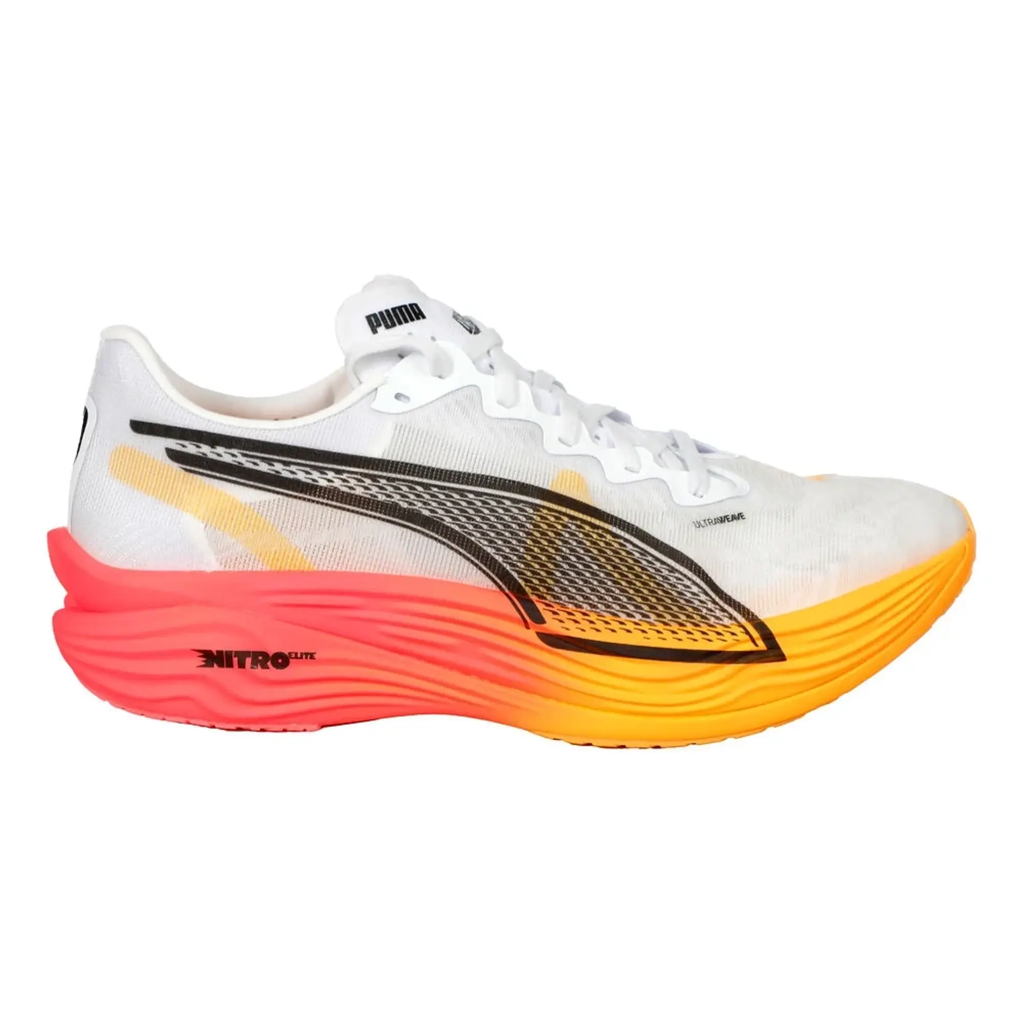 Puma Deviate NITRO Elite 3 Fireglow Competition Running Shoe Men - White, Coral