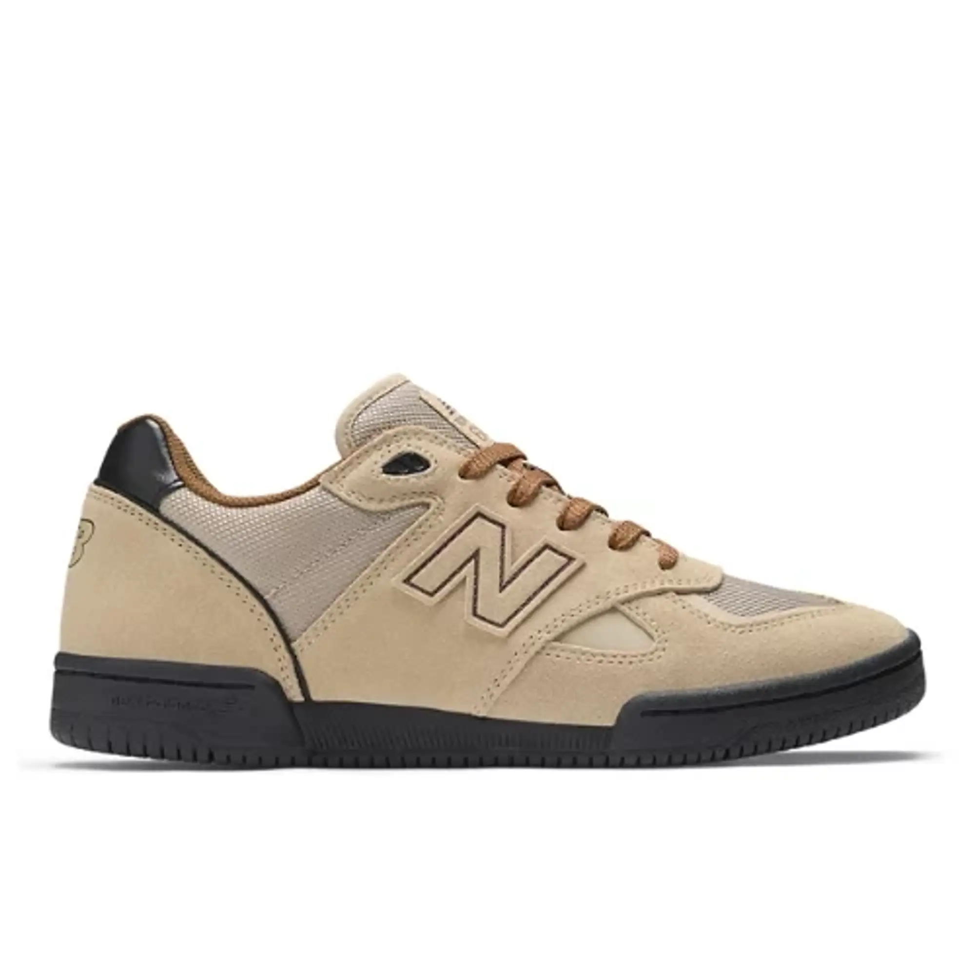 New Balance Men's NB Numeric Tom Knox 600 in Beige/Black Suede/Mesh