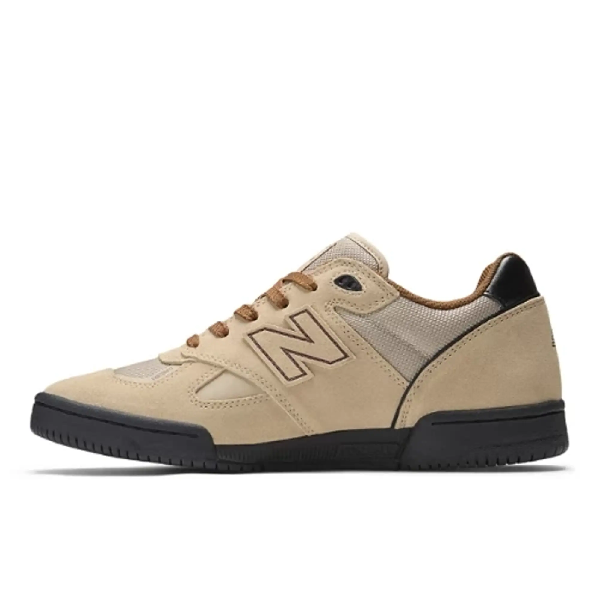 New Balance Men's NB Numeric Tom Knox 600 in Beige/Black Suede/Mesh