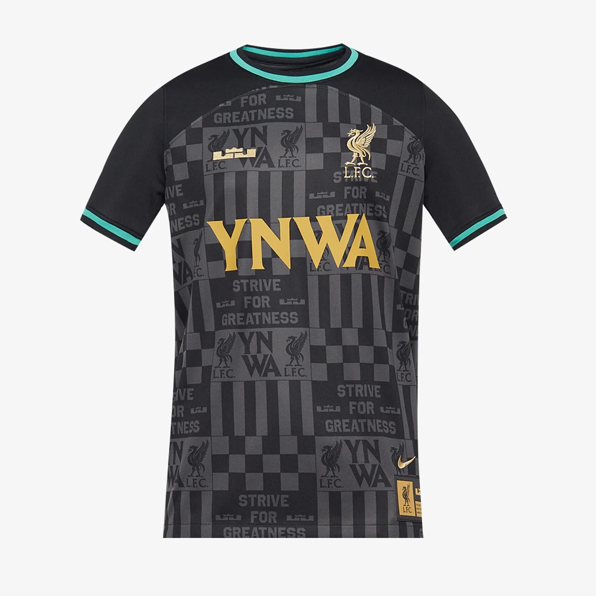 Nike Lebron James x Liverpool Kids Dri Fit Stadium SS Shirt