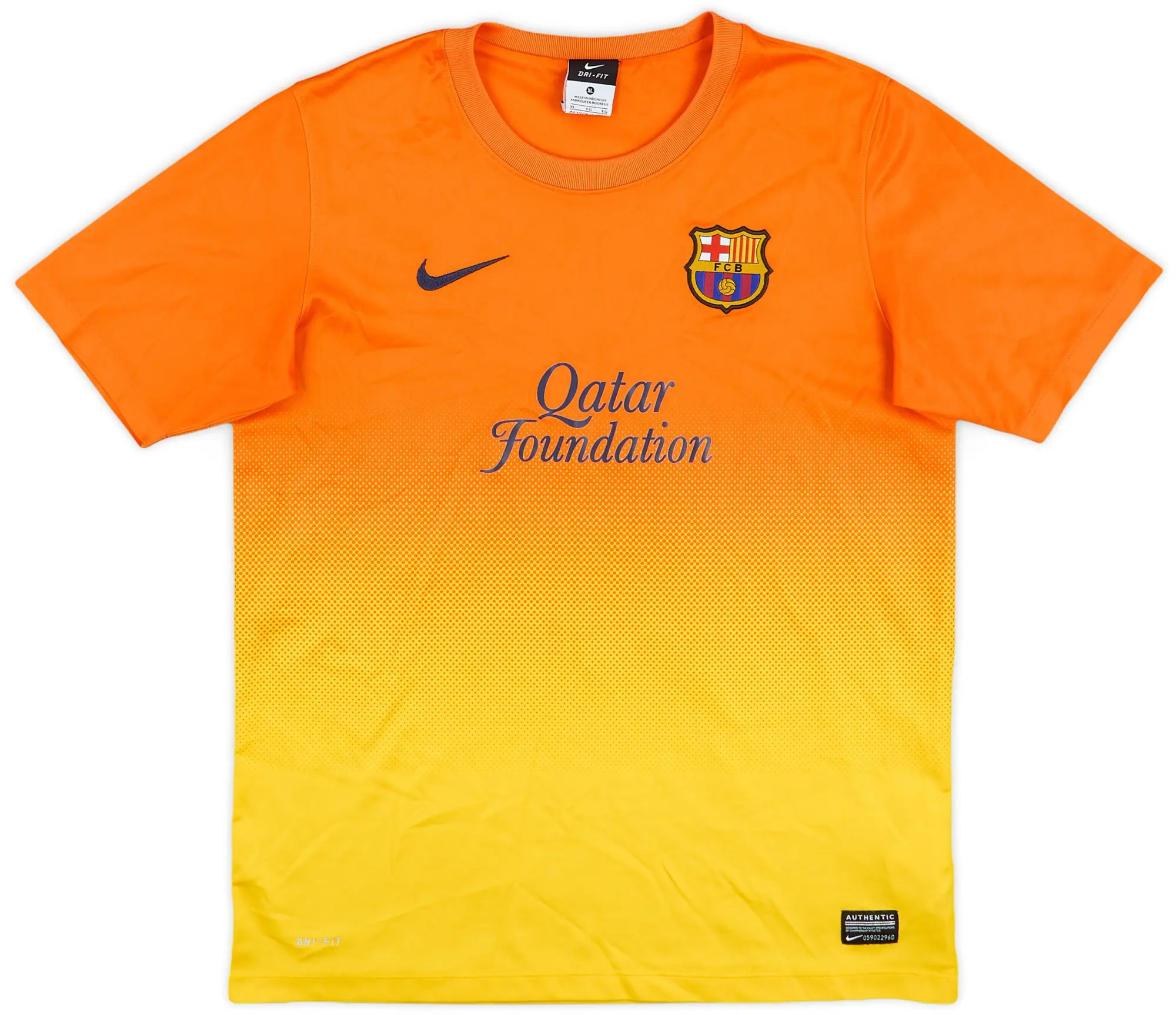 Nike 2012-13 Barcelona Basic Away Shirt - 8/10 - (XL.Boys)