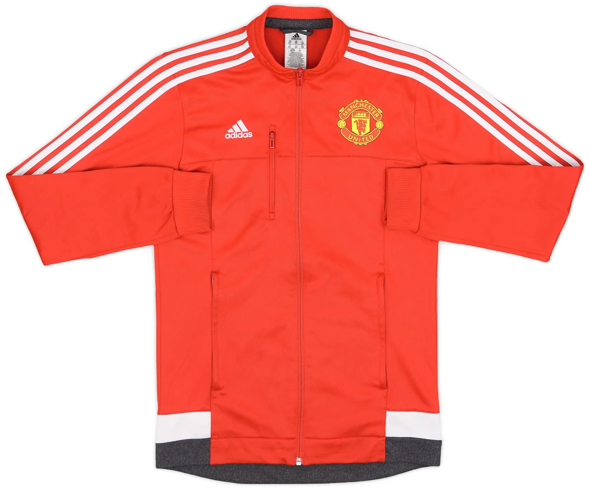 2015-16 Manchester United adidas Track Jacket - 8/10 - (XS)