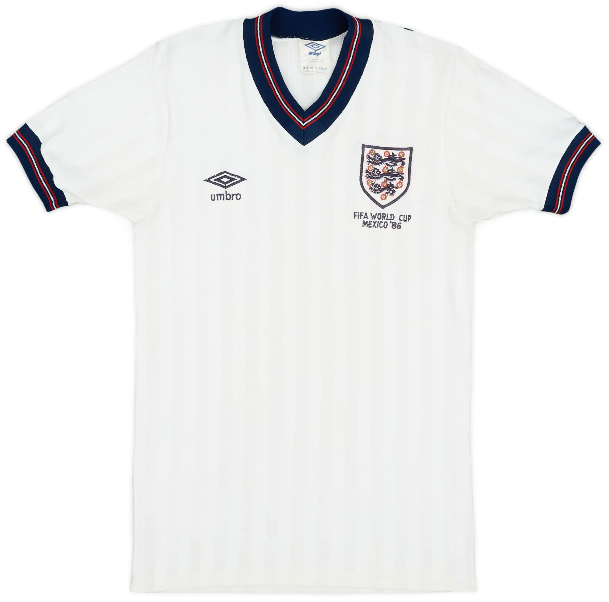 Umbro 1986 England 'World Cup' Home Shirt - 9/10 - (S)