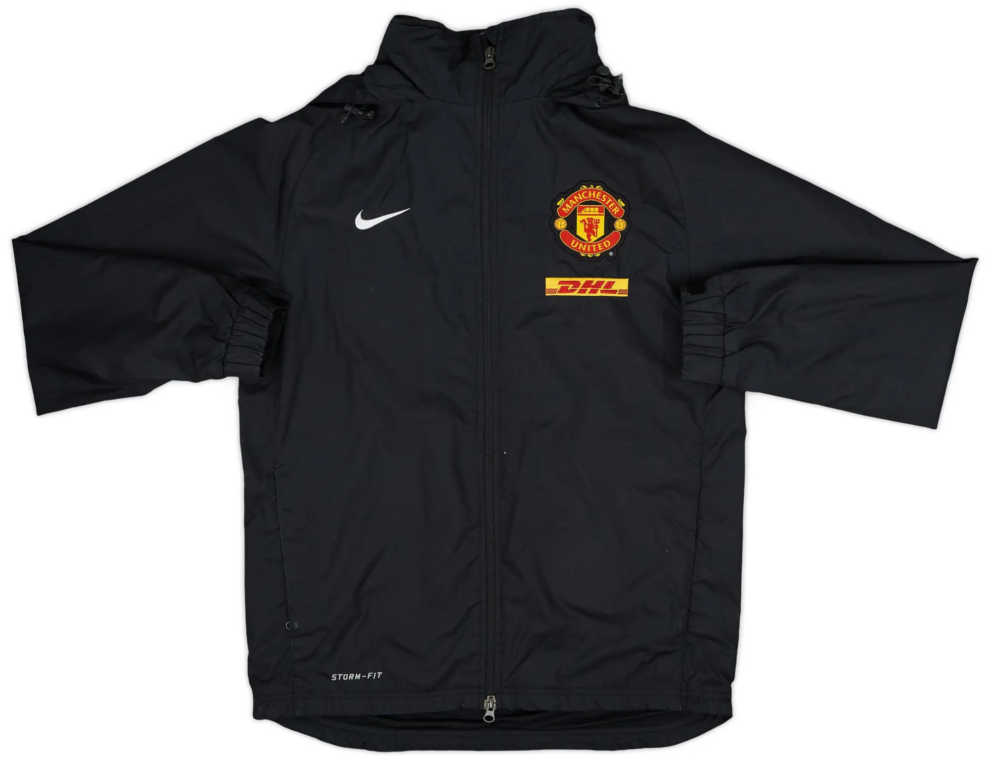 2012-13 Manchester United Nike Hooded Rain Jacket - 7/10 - (S)