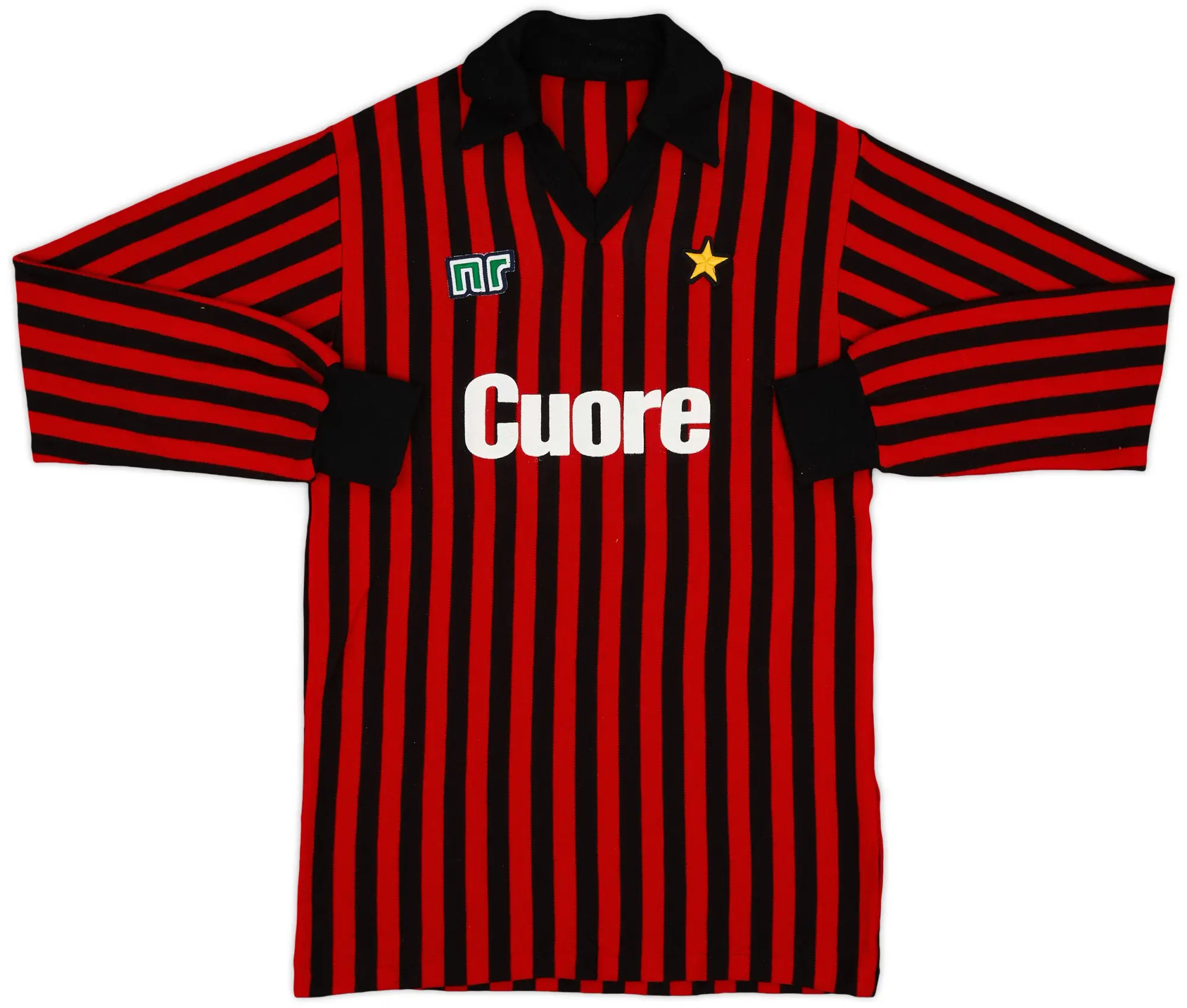 Ennerre 1983-84 AC Milan Home L/S Shirt - 10/10 - (L)