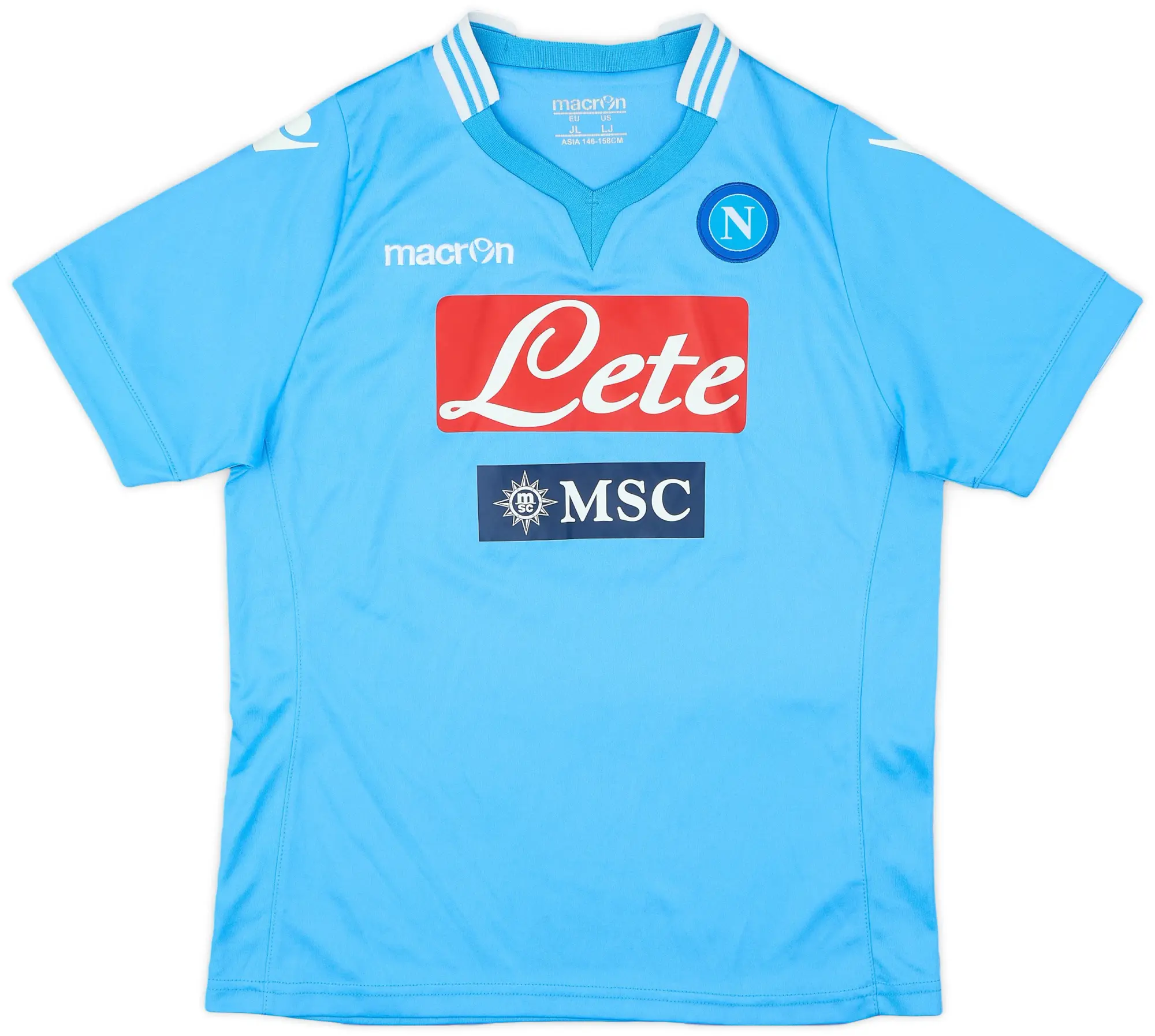 Macron 2013-14 Napoli Home Shirt - 9/10 - (L.Boys)