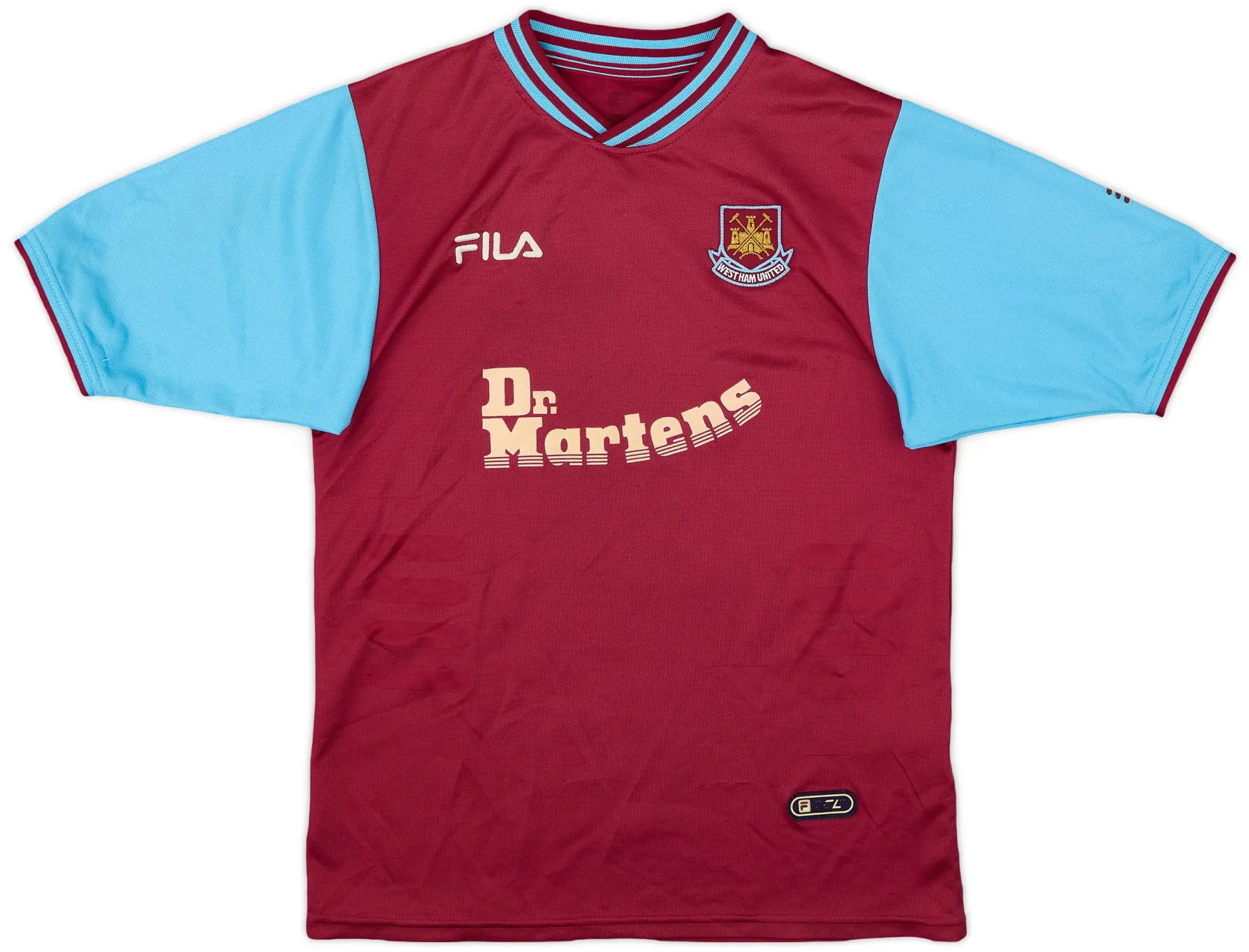 Fila 2001-03 West Ham Home Shirt - 5/10 - (L.Boys)