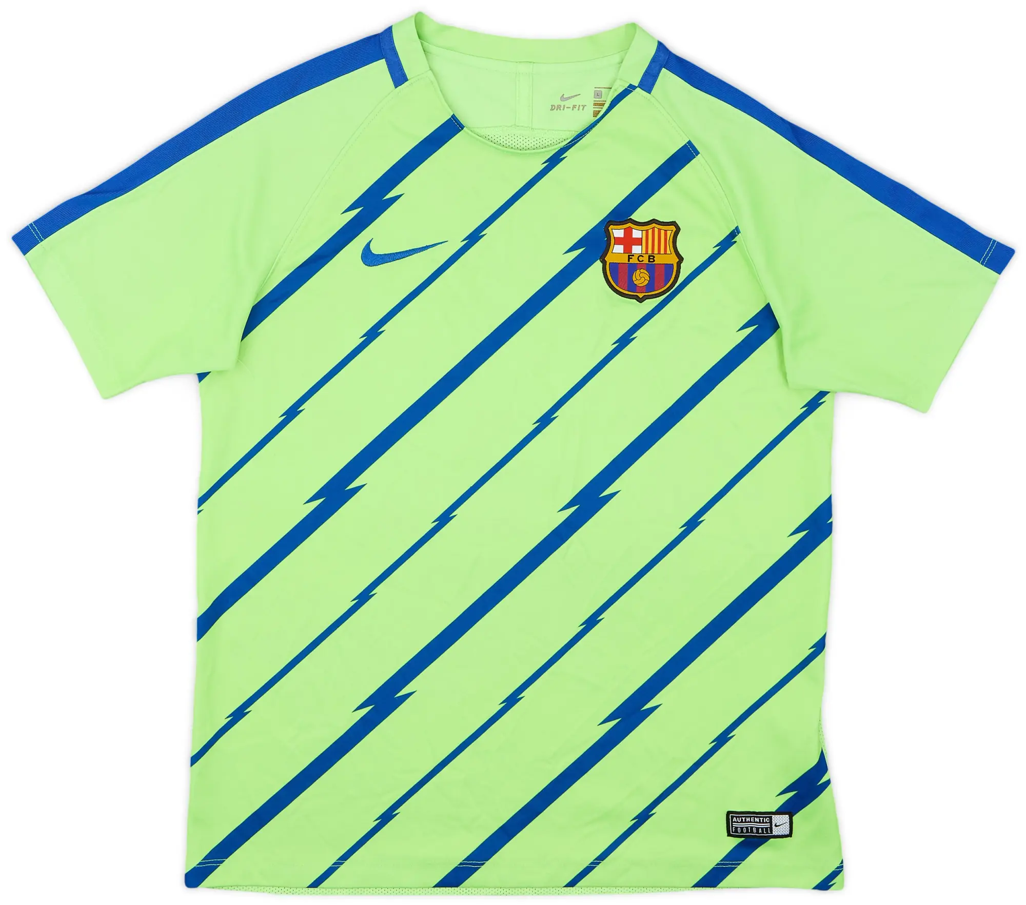 2017-18 Barcelona Nike Pre-Match Training Shirt - 9/10 - (L.Boys)