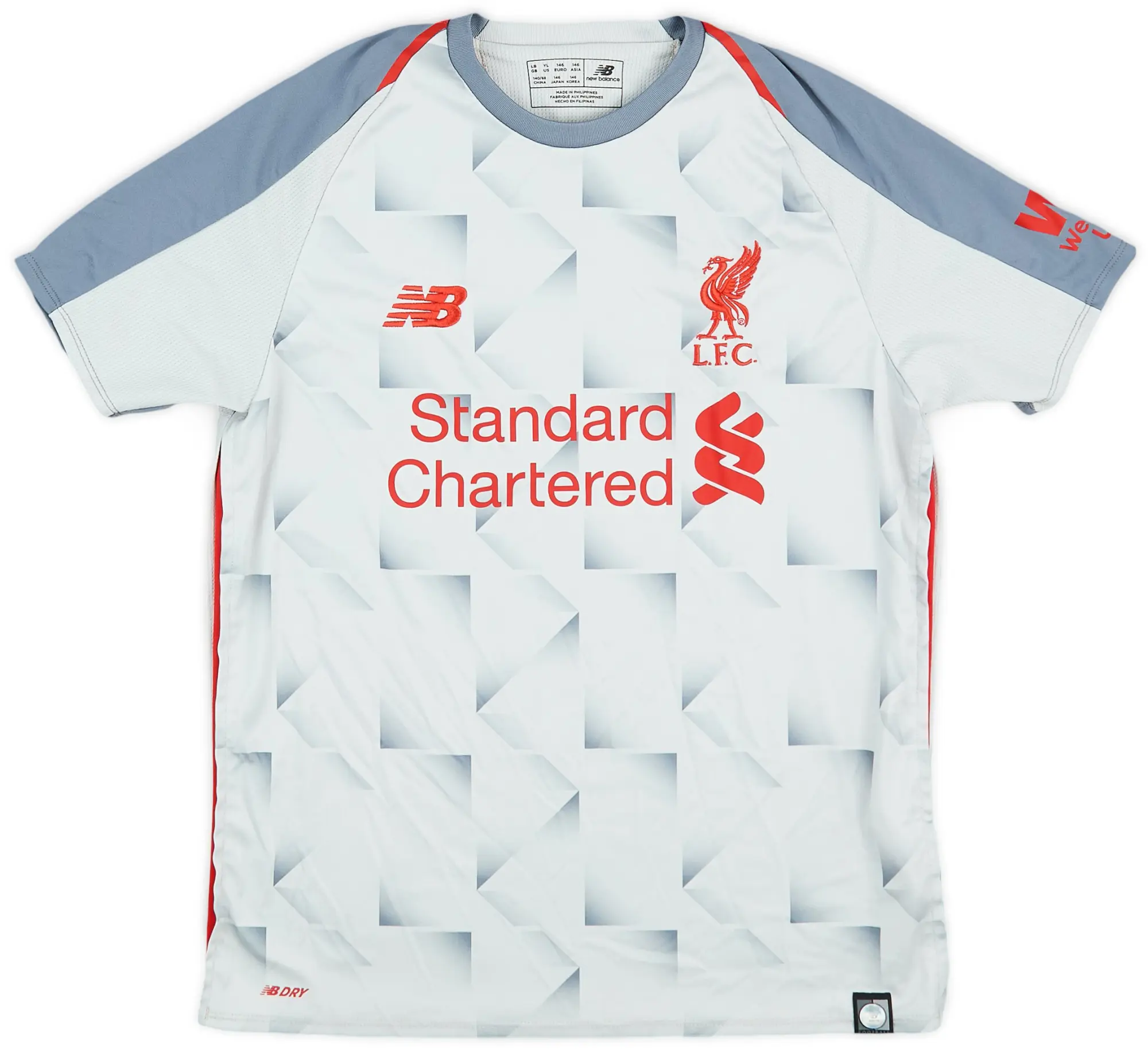 NewBalance 2018-19 Liverpool Third Shirt - 8/10 - (L.Boys)