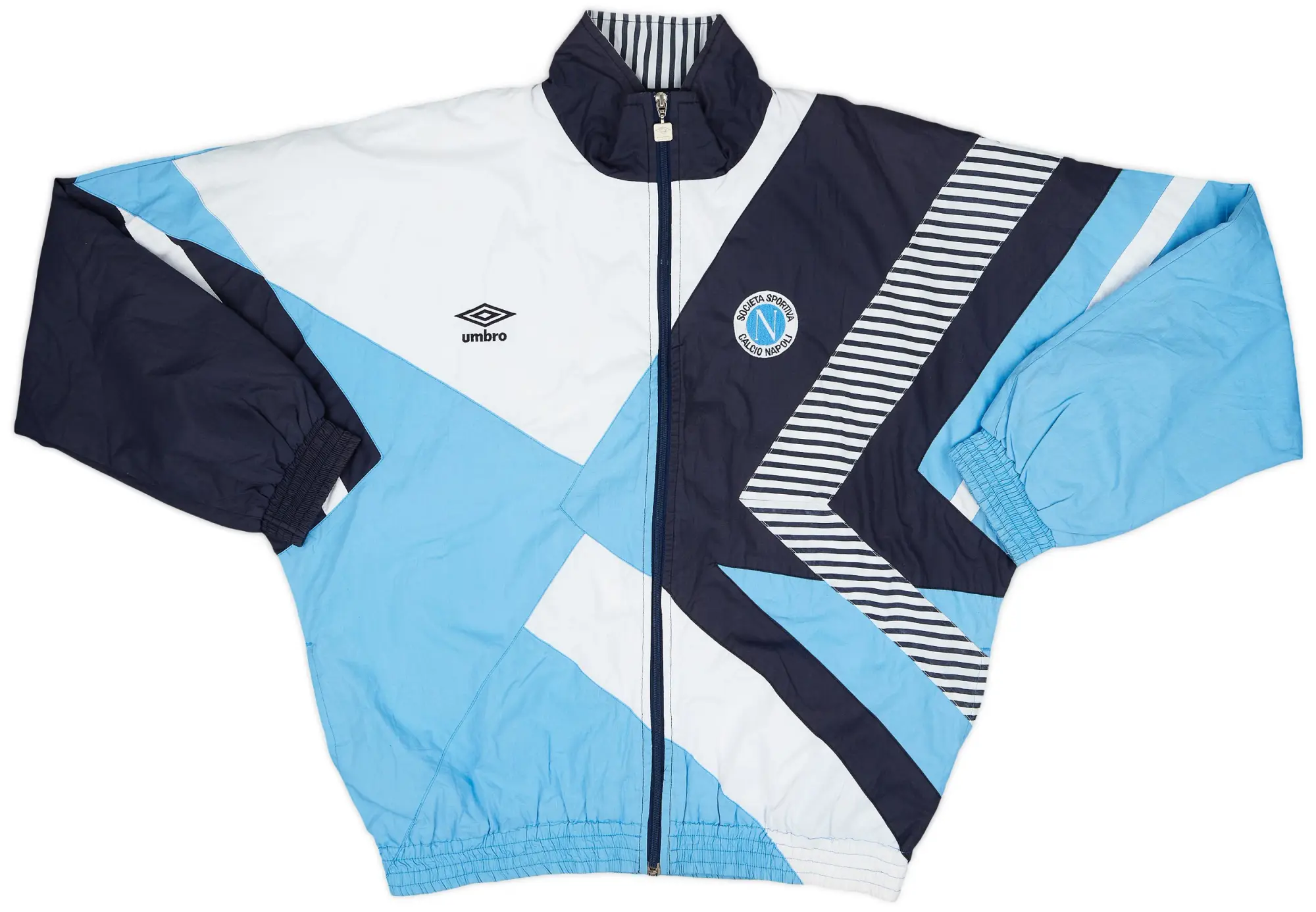 1991-93 Napoli Umbro Track Jacket - 8/10 - (XL)