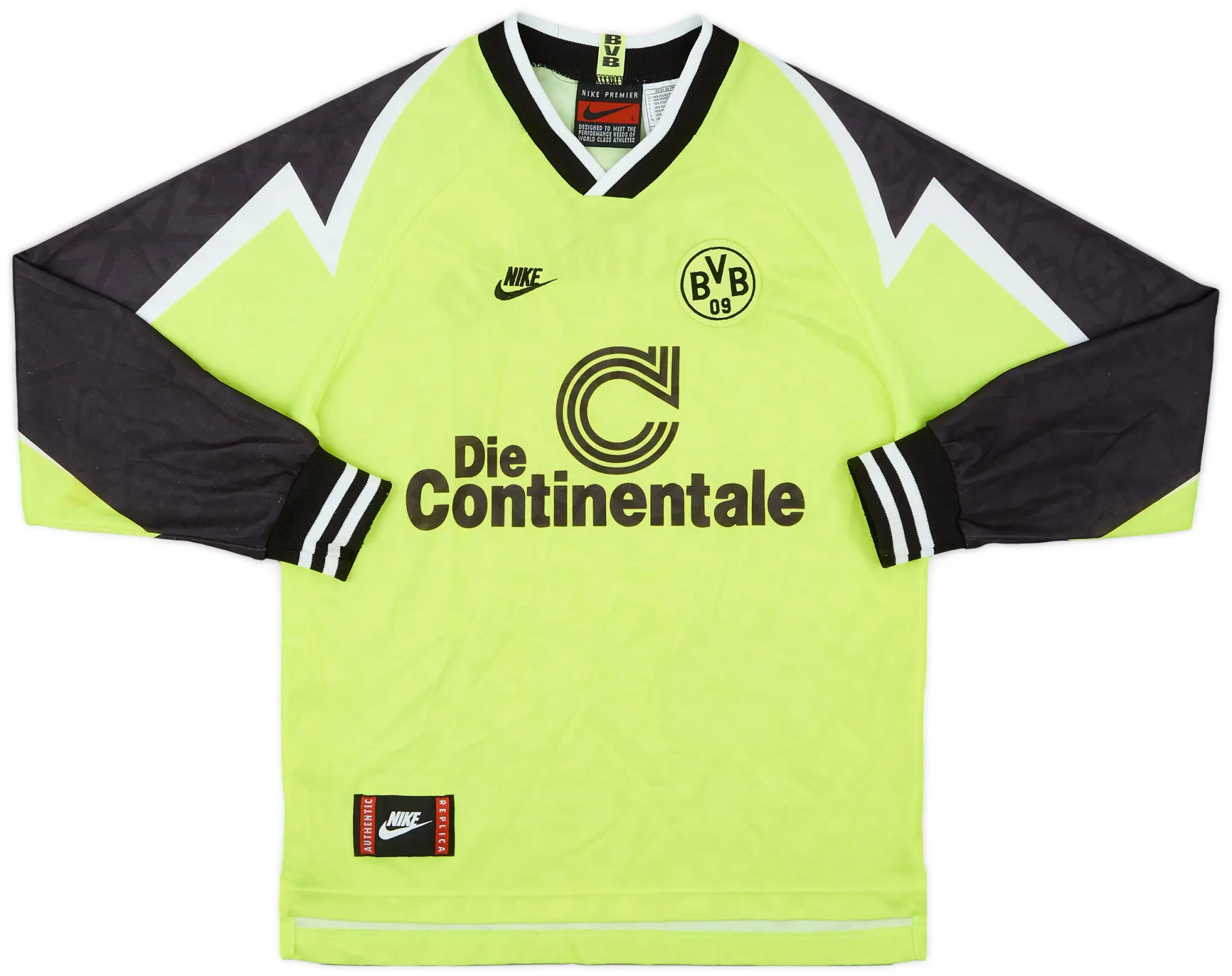Nike 1995-96 Borussia Dortmund L/S Home Shirt - 8/10 - (L.Boys)