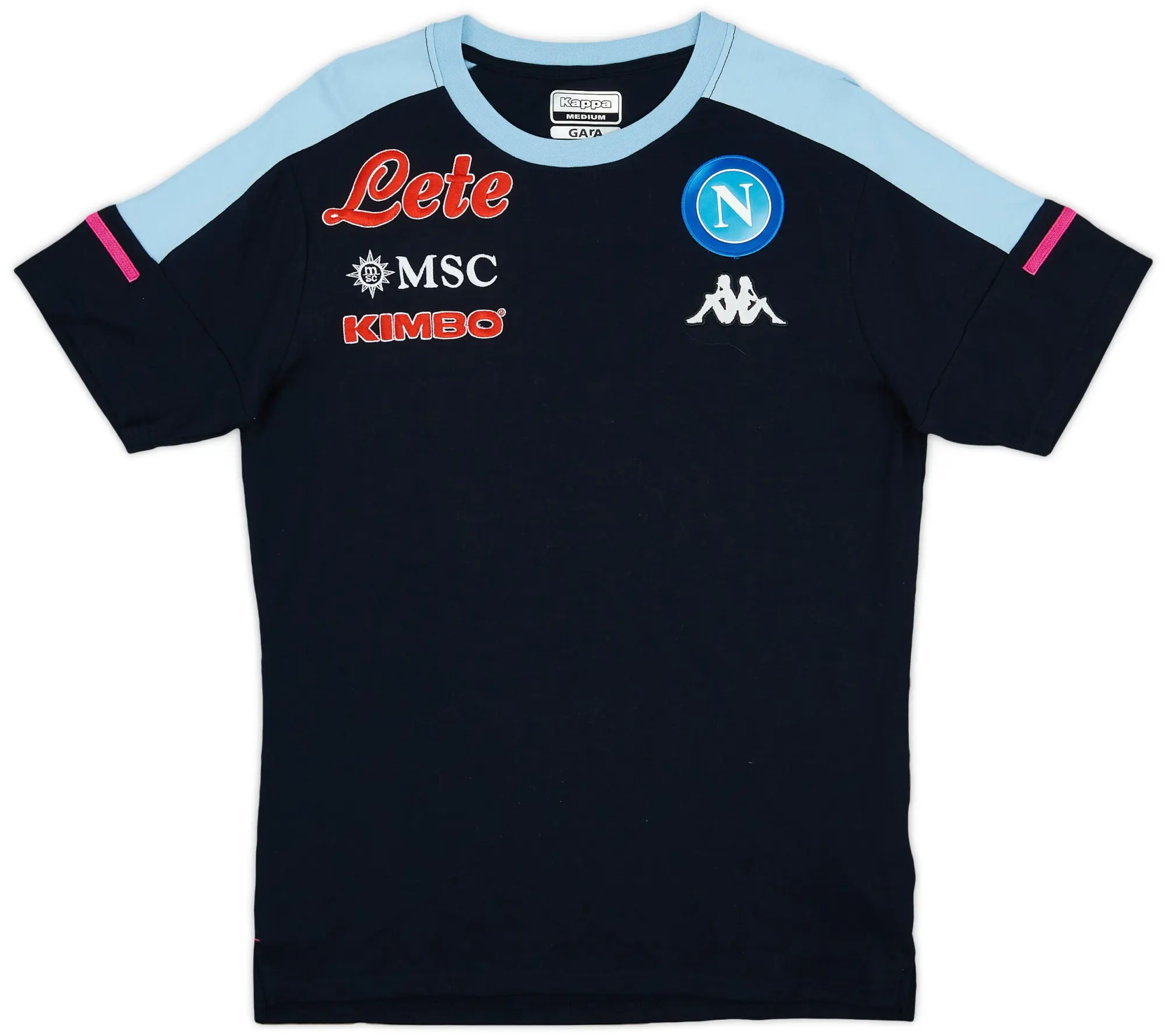 2020-21 Napoli Kappa Cotton Tee - 9/10 - (M)