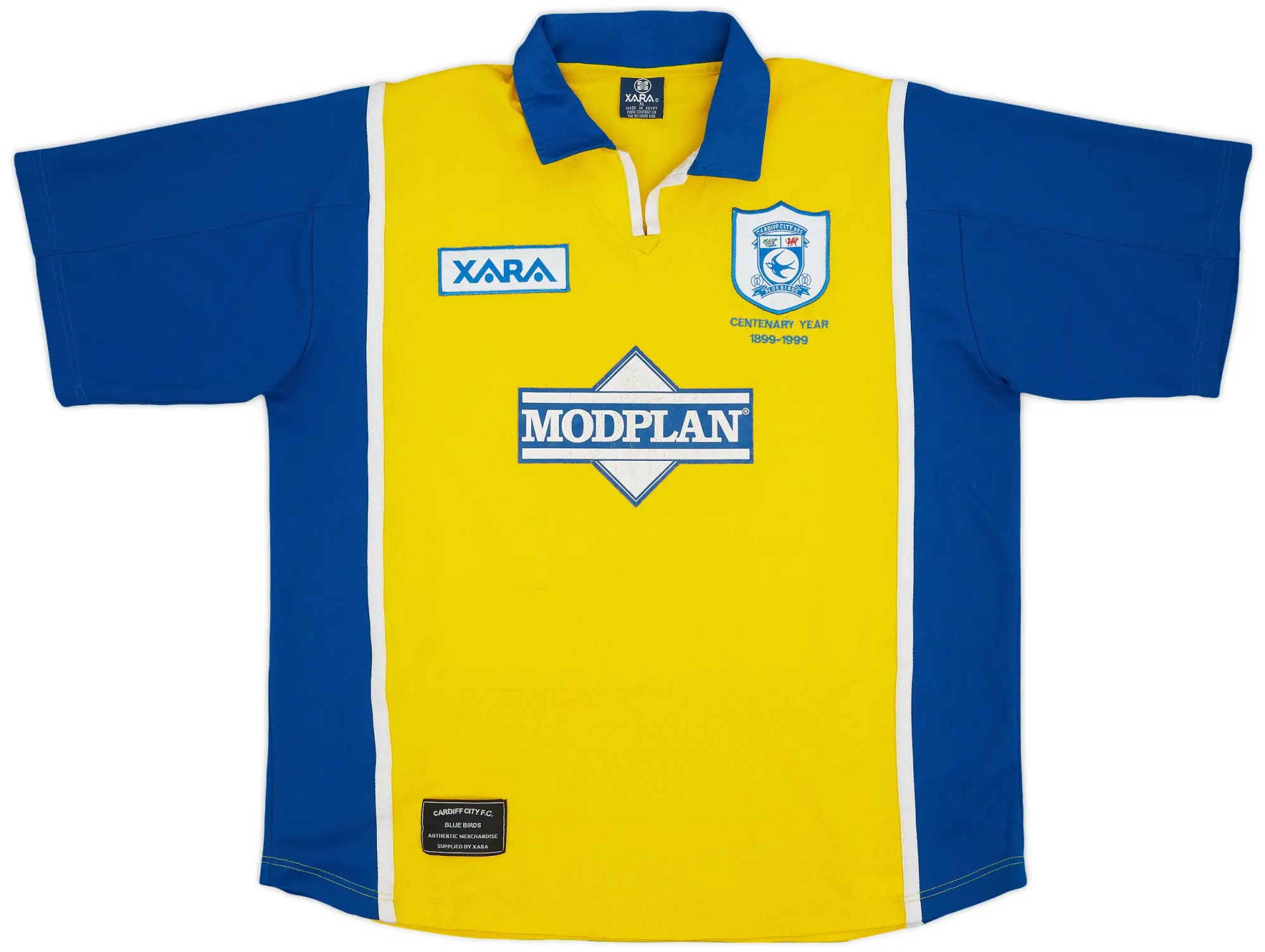 1999-01 Cardiff City Away Shirt - 6/10 - (XL)
