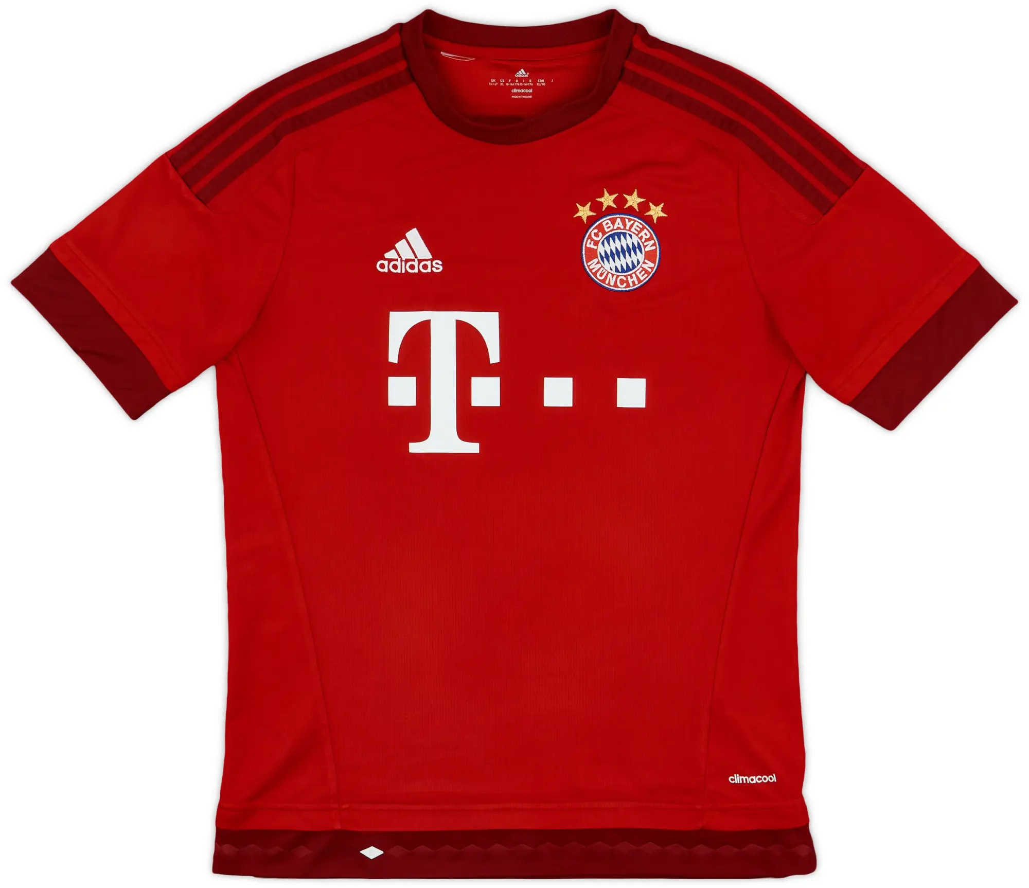 adidas 2015-16 Bayern Munich Home Shirt - 9/10 - (XL.Boys)