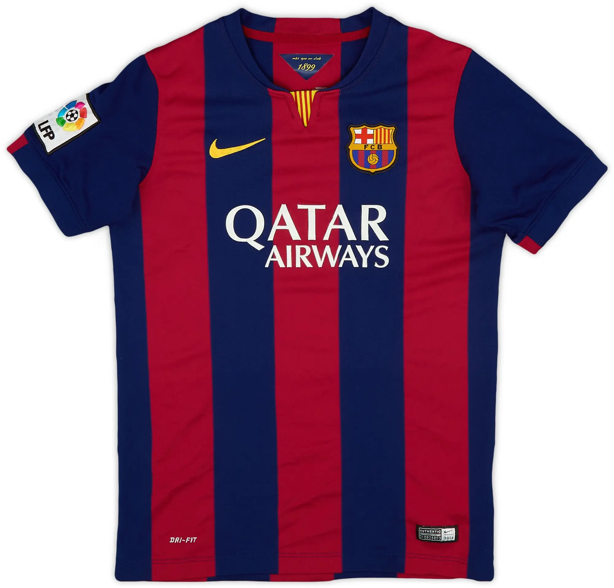 Nike 2014-15 Barcelona Home Shirt - 8/10 - (L.Boys)