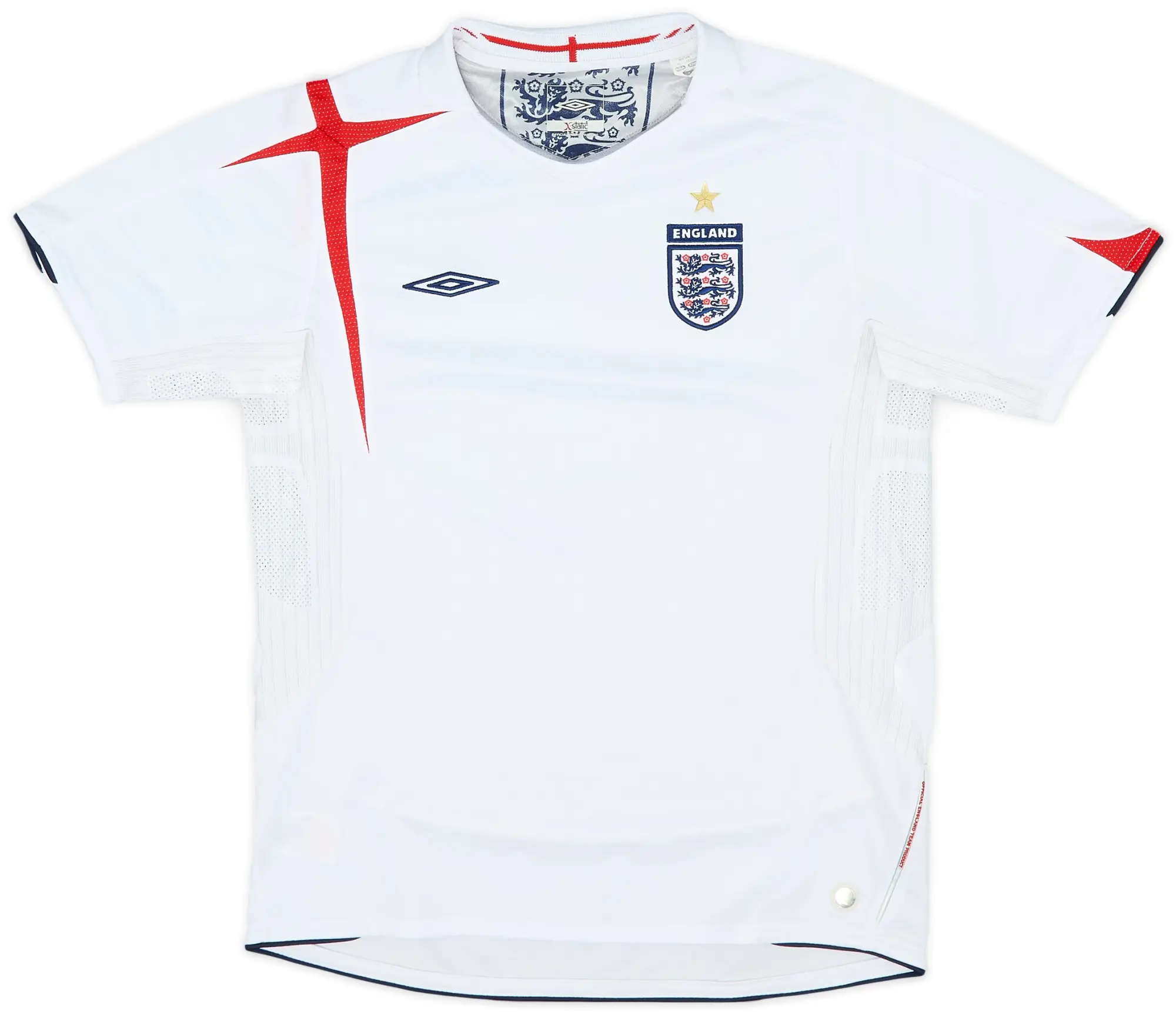 Umbro 2005-07 England Home Shirt - 8/10 - (L.Boys)