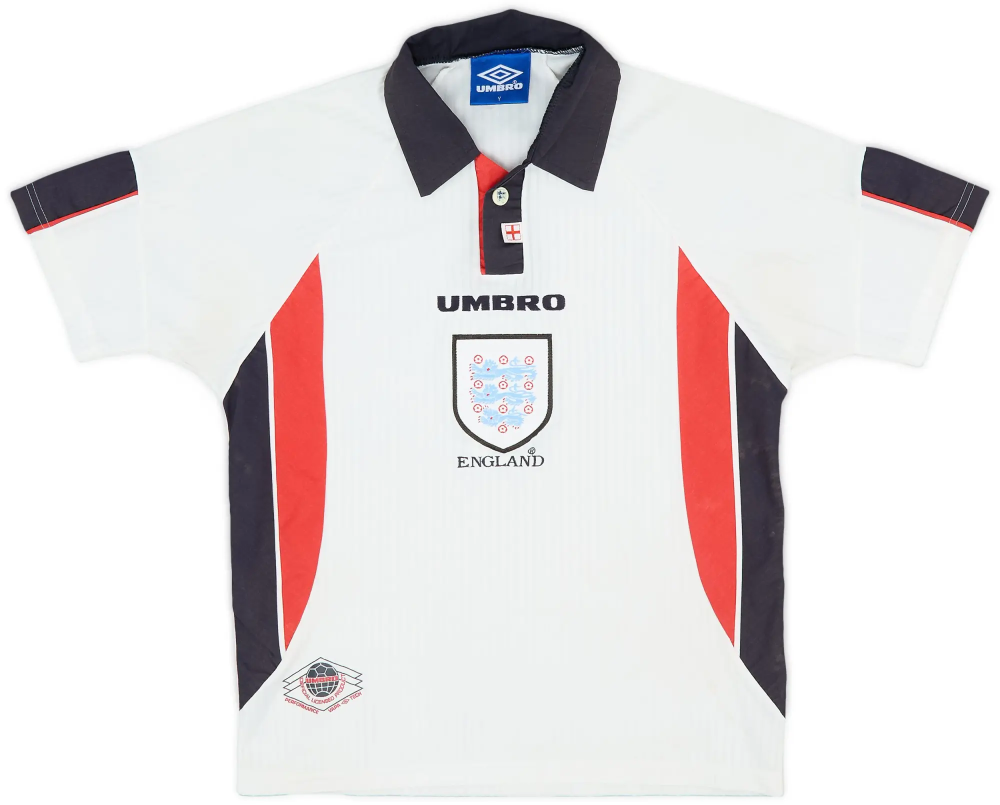 Umbro 1995-97 England Home Shirt - 8/10 - (Y)