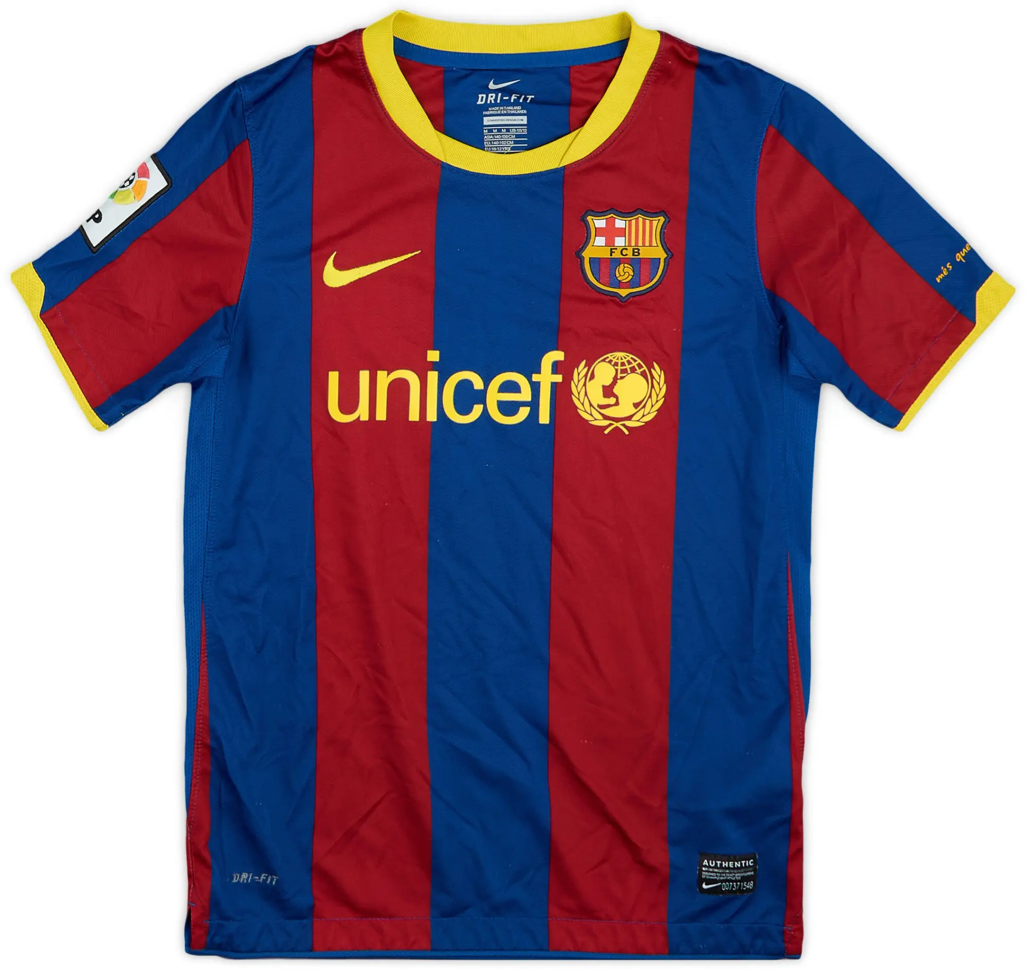 Nike 2010-11 Barcelona Home Shirt - 8/10 - (M.Boys)