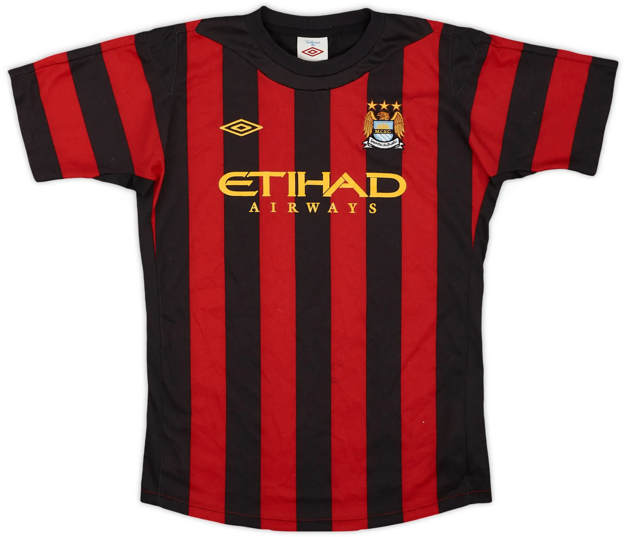 Umbro Manchester City Boys SS Away Shirt 2011/12
