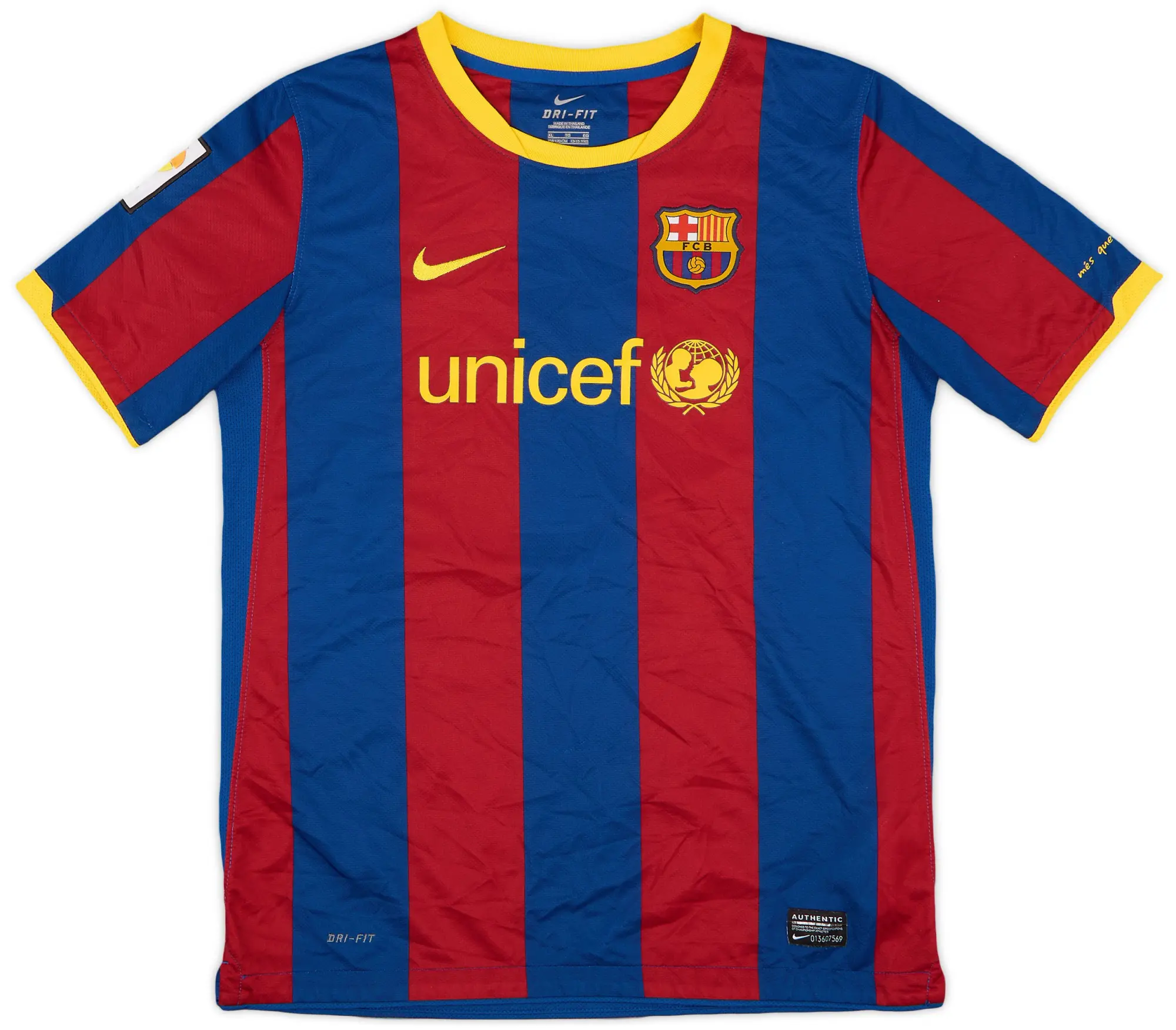 Nike 2010-11 Barcelona Home Shirt - 8/10 - (XL.Boys)