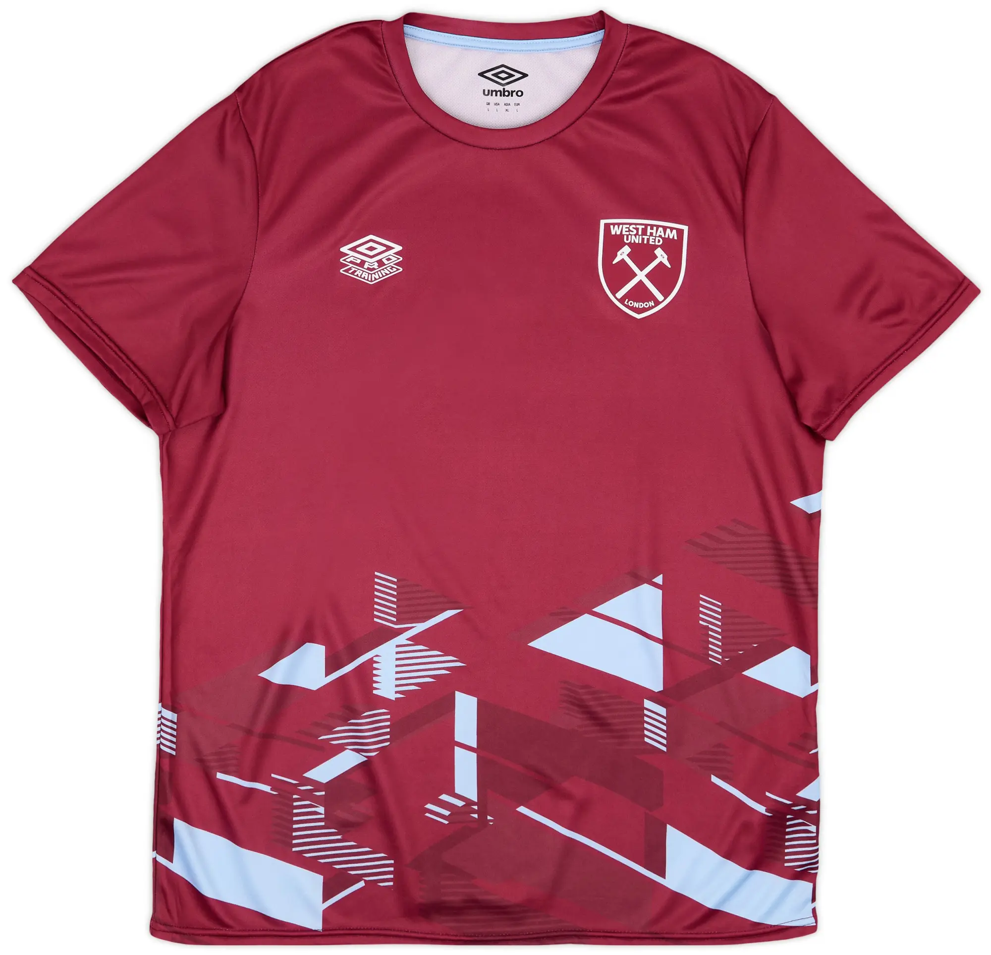 2023-24 West Ham Umbro Pre-Match Shirt - 9/10 - (XL)