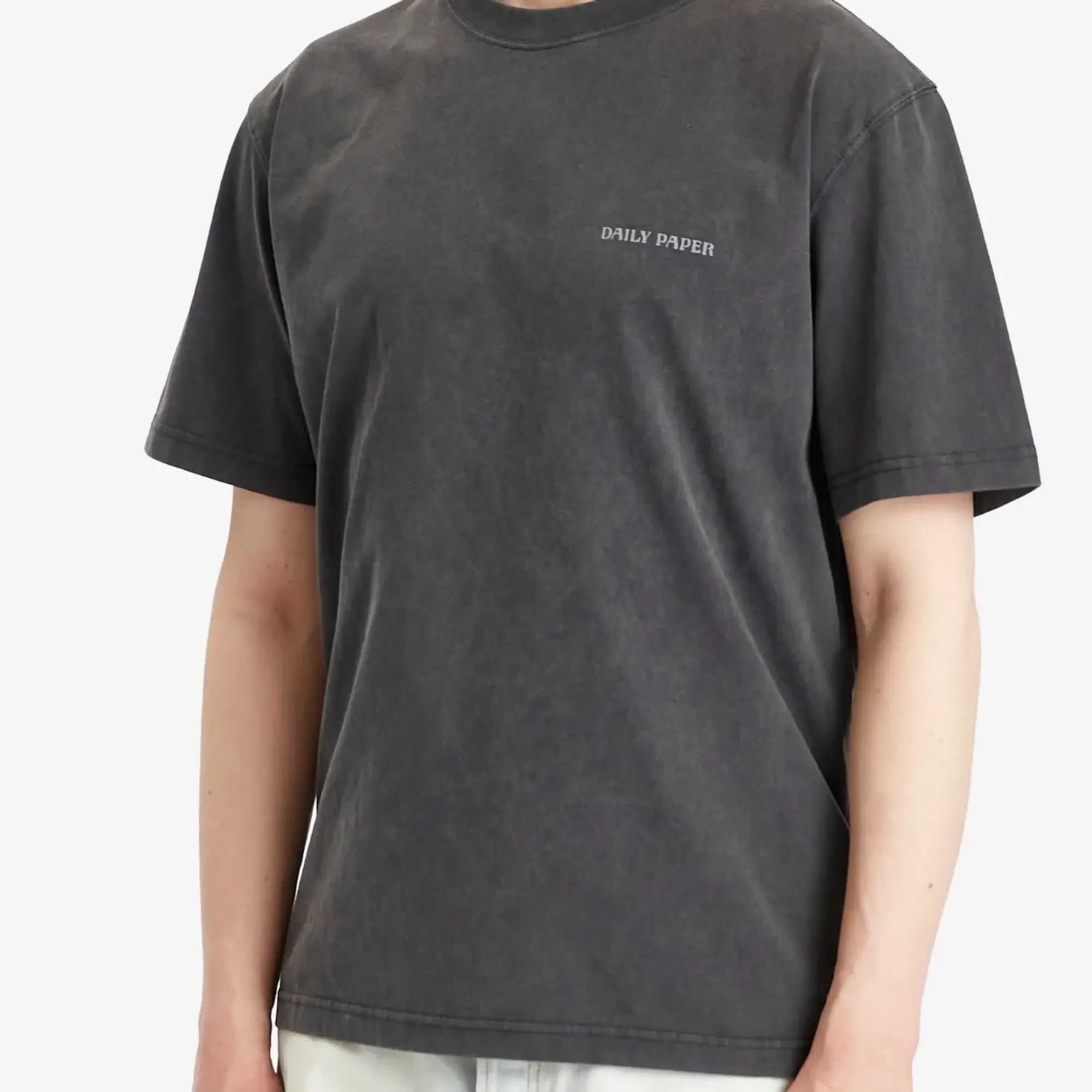 T-Shirt Daily Paper Senses T-Shirt Unisex Washed Black Xs