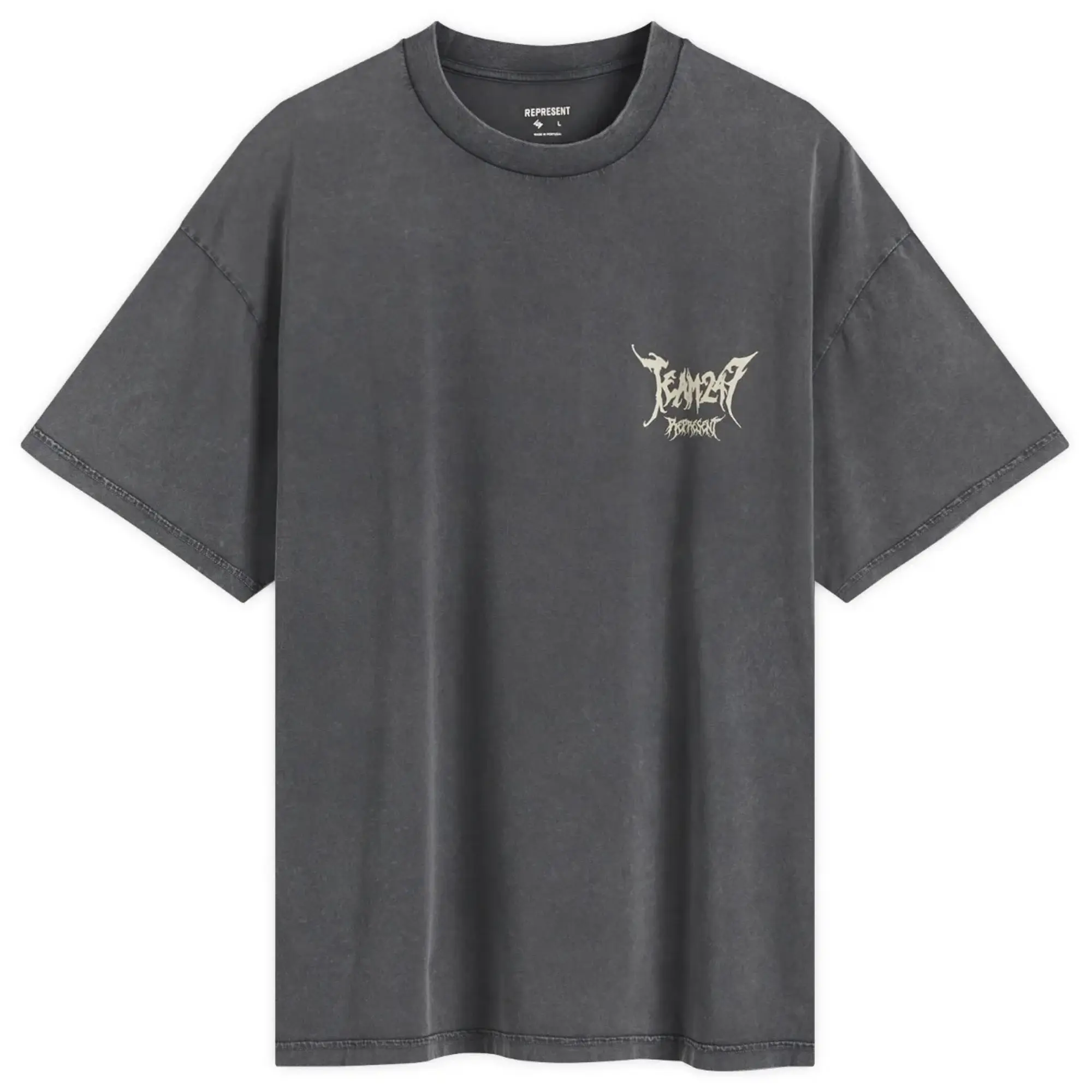 END. x Represent Men's 247 Oversized T-Shirt Washed Grey