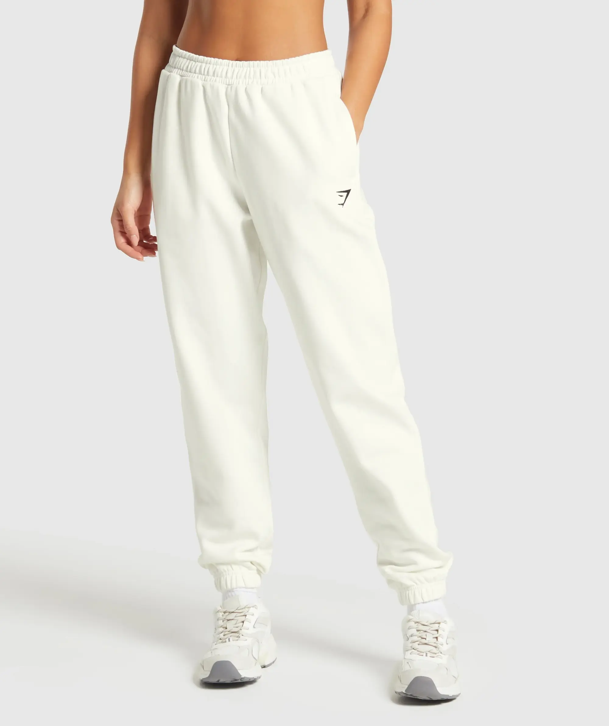 Gymshark Training Fleece Joggers - Soft White