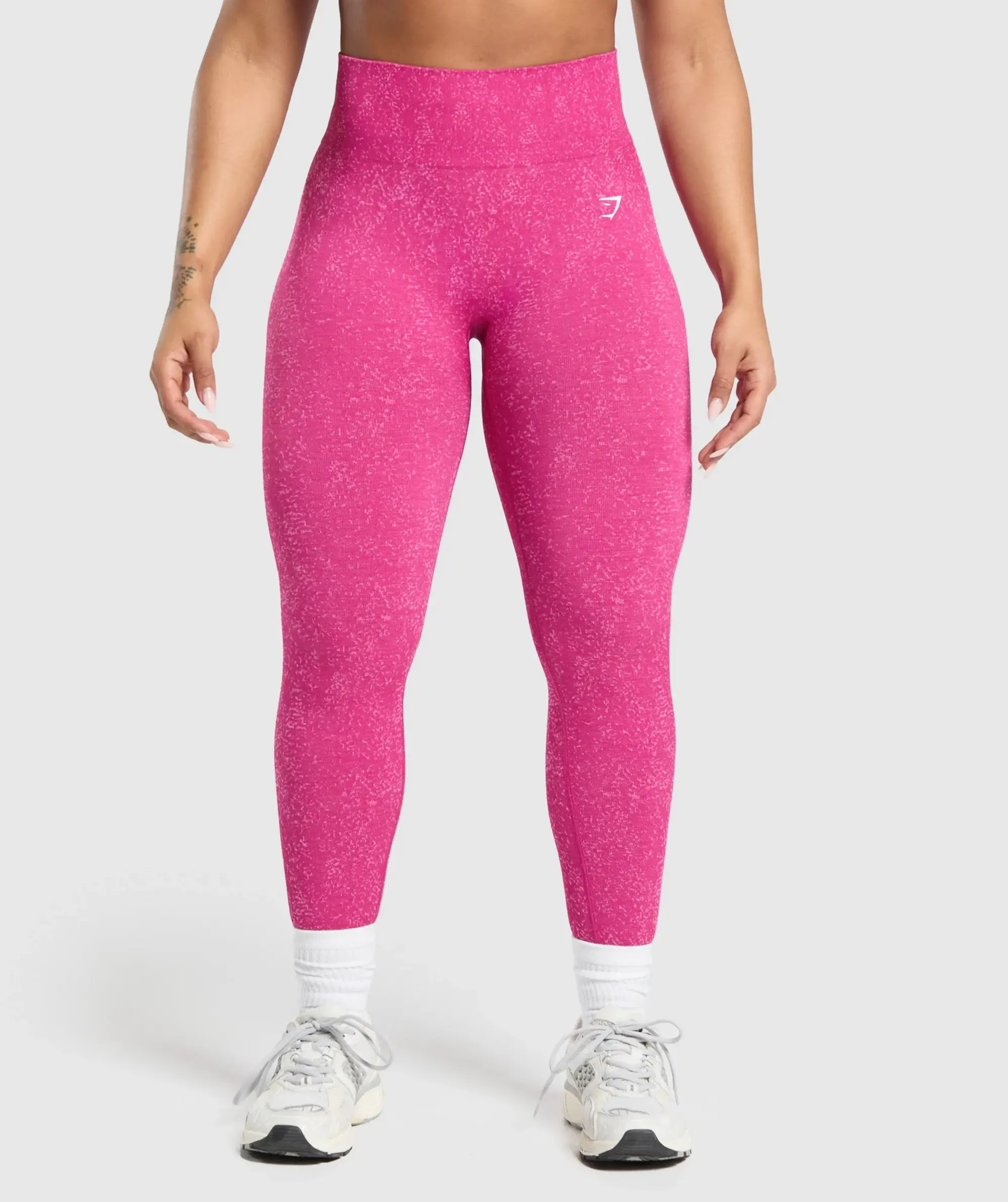 Gymshark Adapt Fleck Seamless Leggings - Winning Pink/Sour Pink