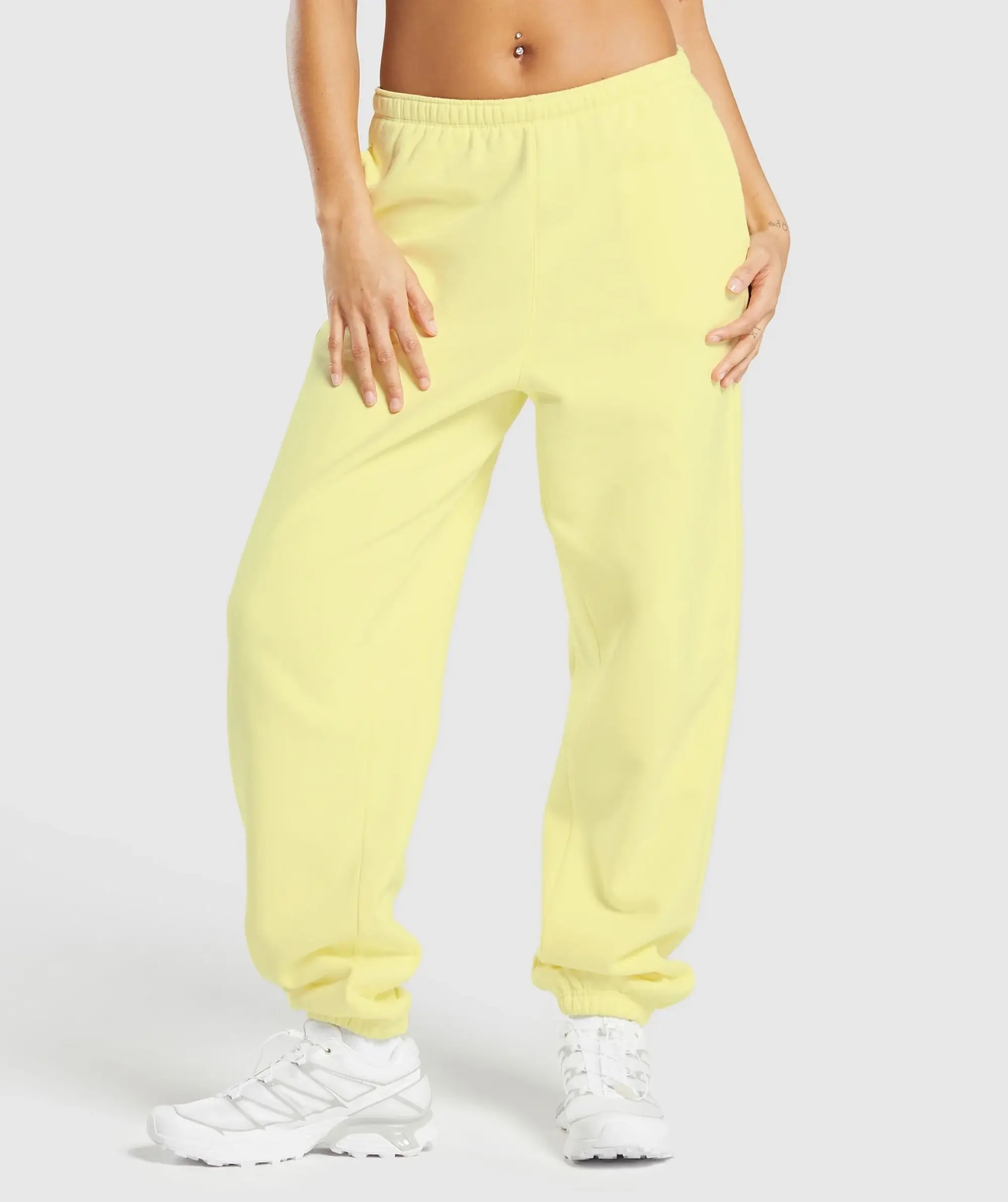 Gymshark Cosy Fleece Joggers - Refresh Yellow