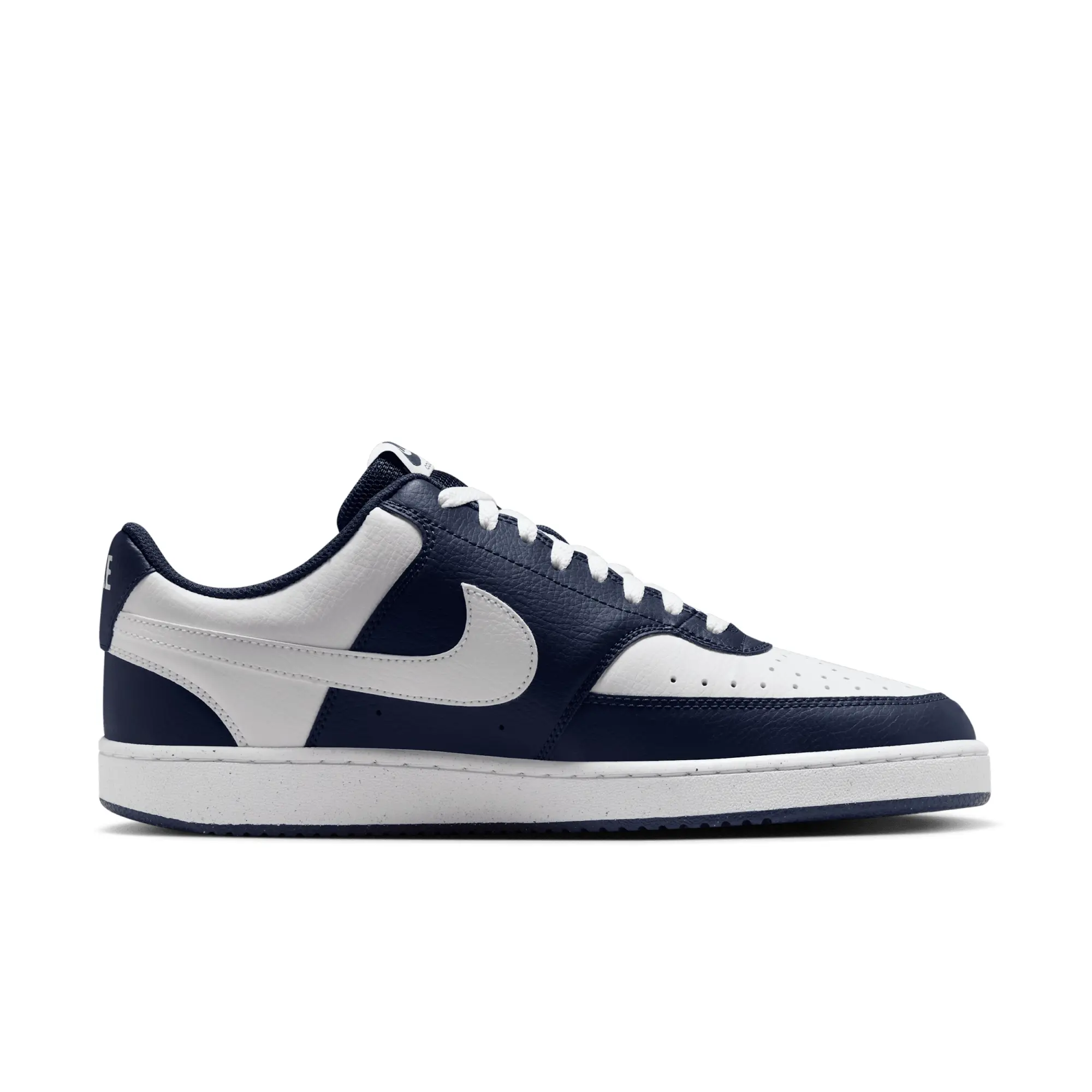 Nike court vision trainers in white & navy