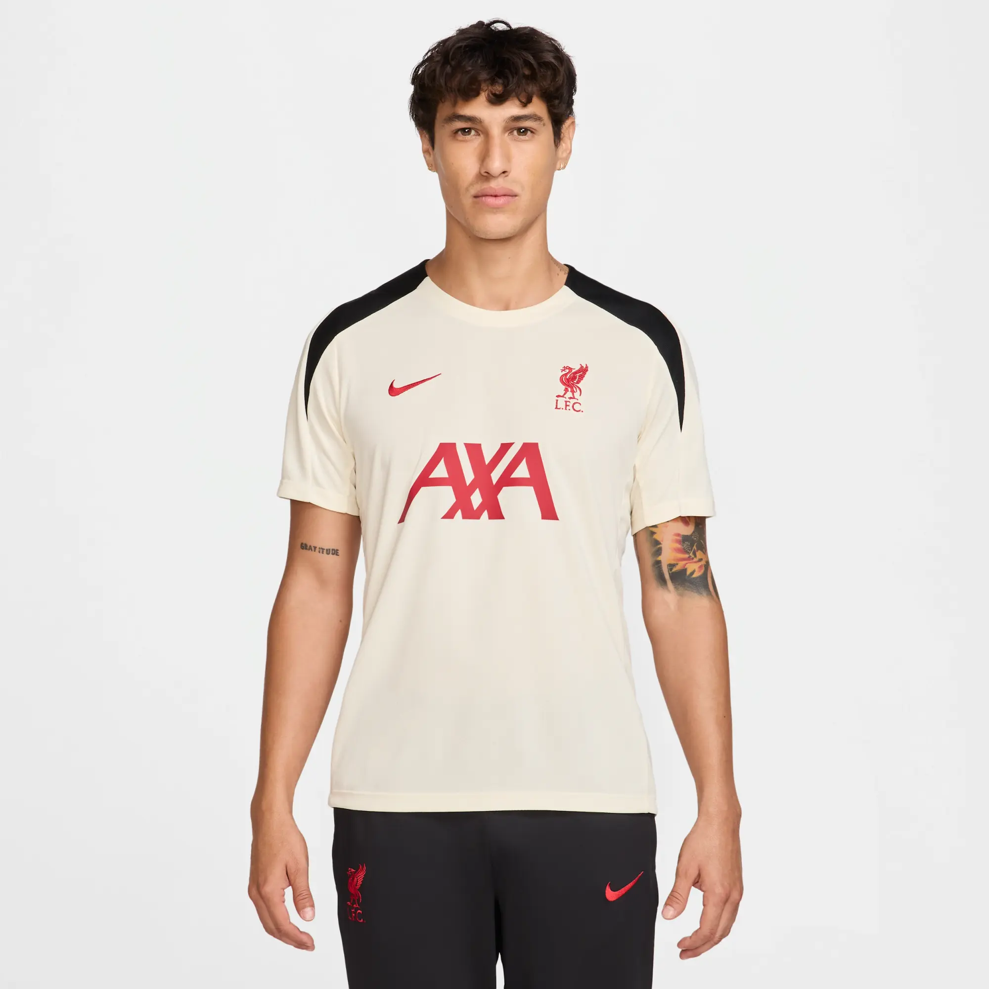 Liverpool F.C. Strike Special Edition Men's Nike Dri-FIT Football Short-Sleeve Knit Top - White - Polyester