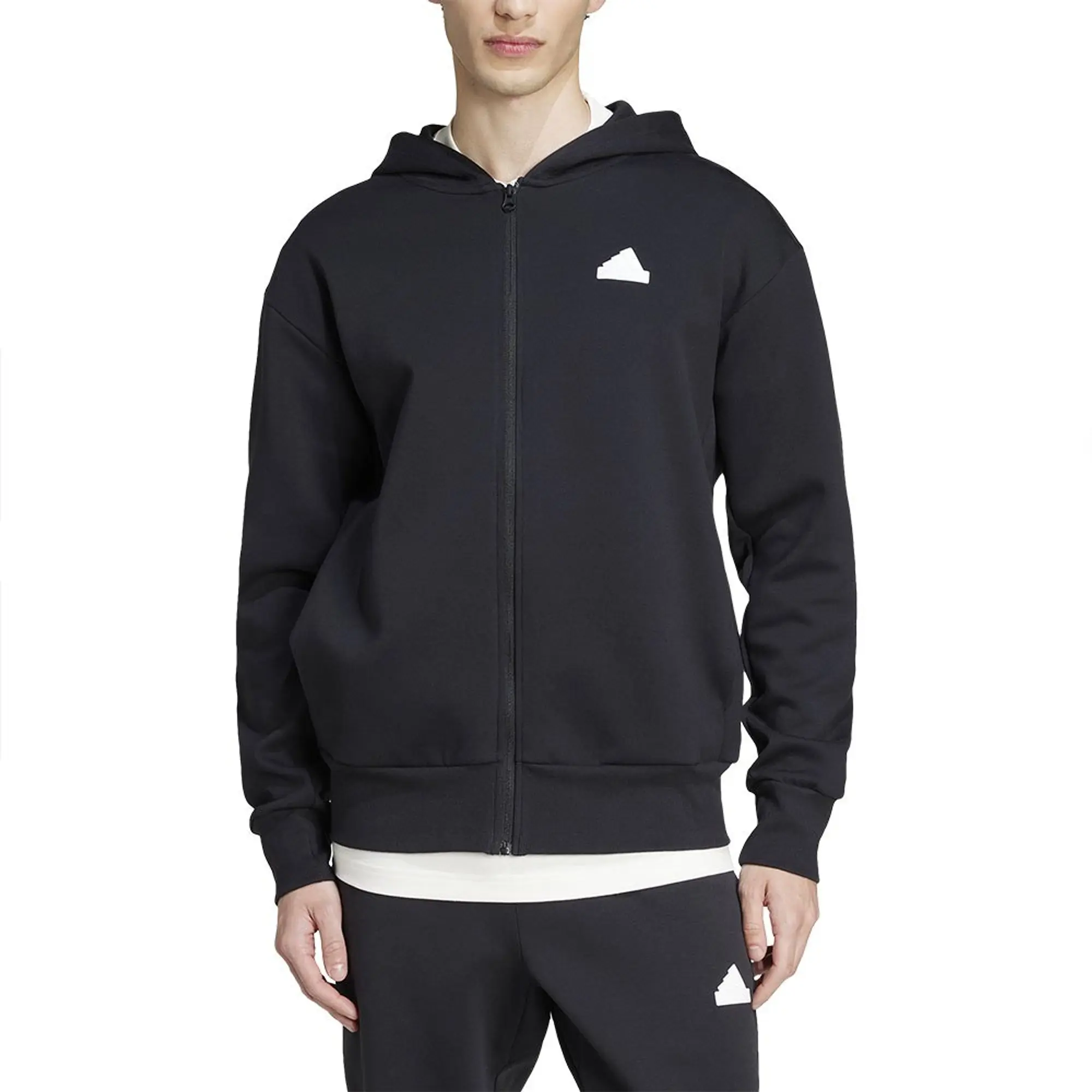 Adidas Future Icons Doubleknit Full Zip Sweatshirt