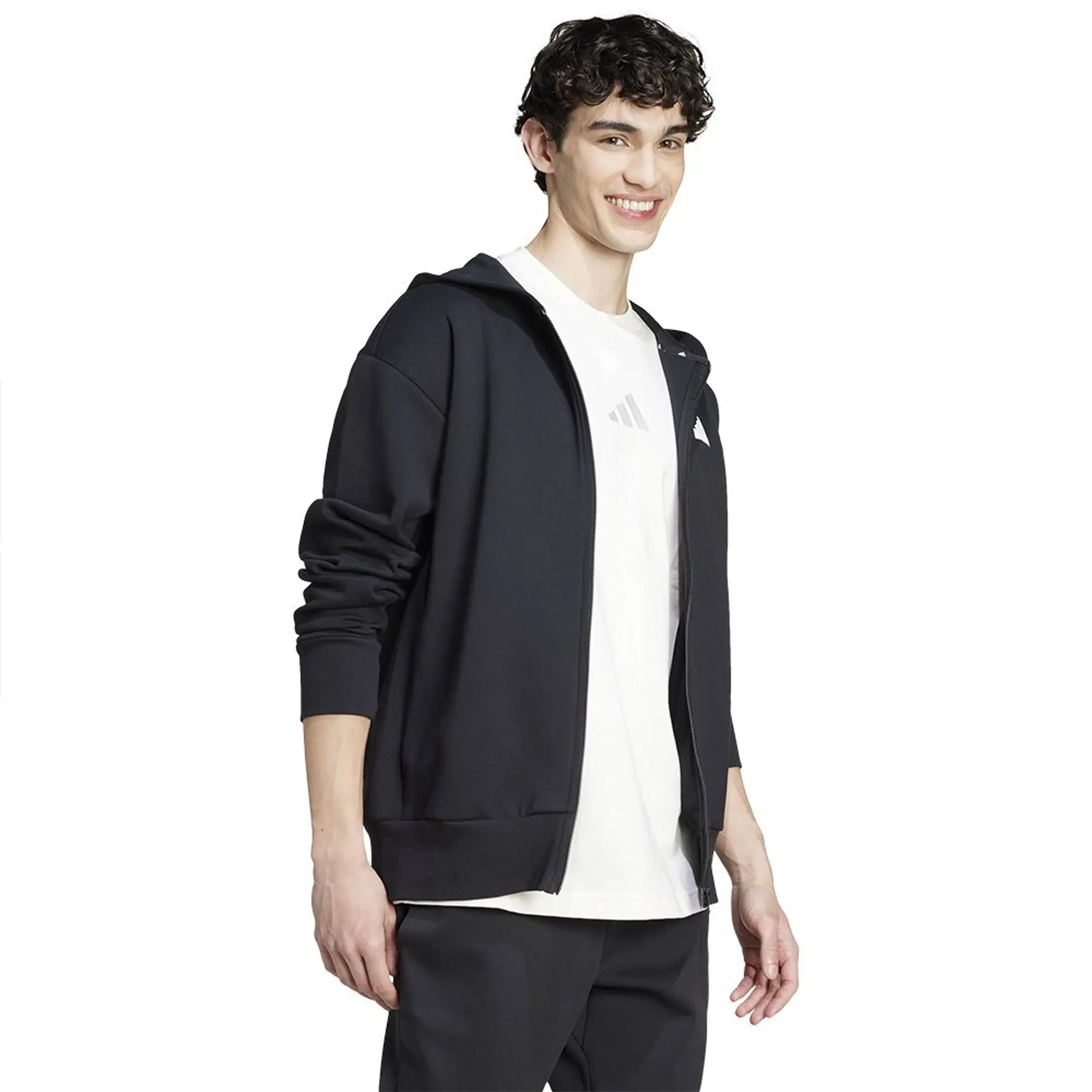 Adidas Future Icons Doubleknit Full Zip Sweatshirt