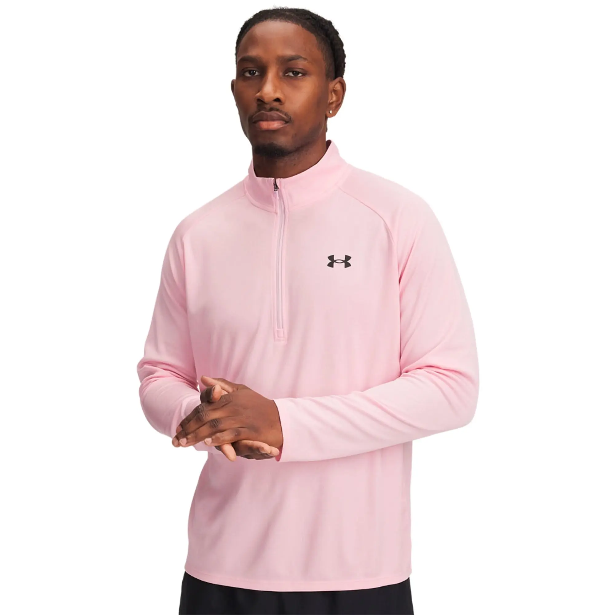 Under Armour  Tech™ Textured Men's ½ Zip Prime Pink / Pink / Black L