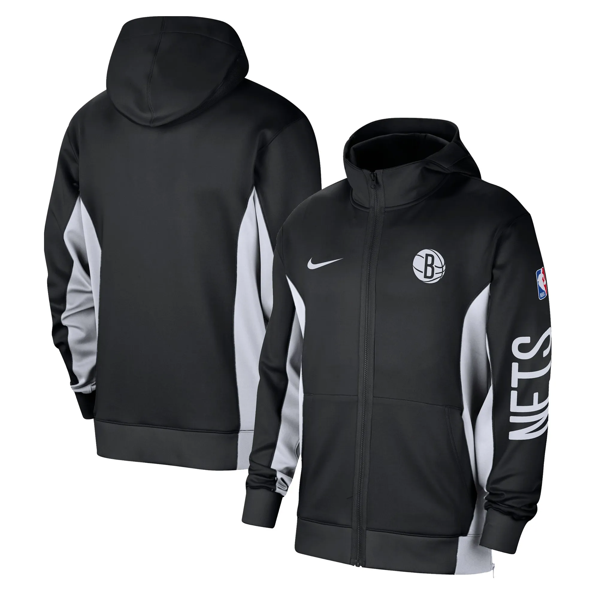 Brooklyn Nets Showtime Men's Nike Dri-FIT NBA Full-Zip Hoodie