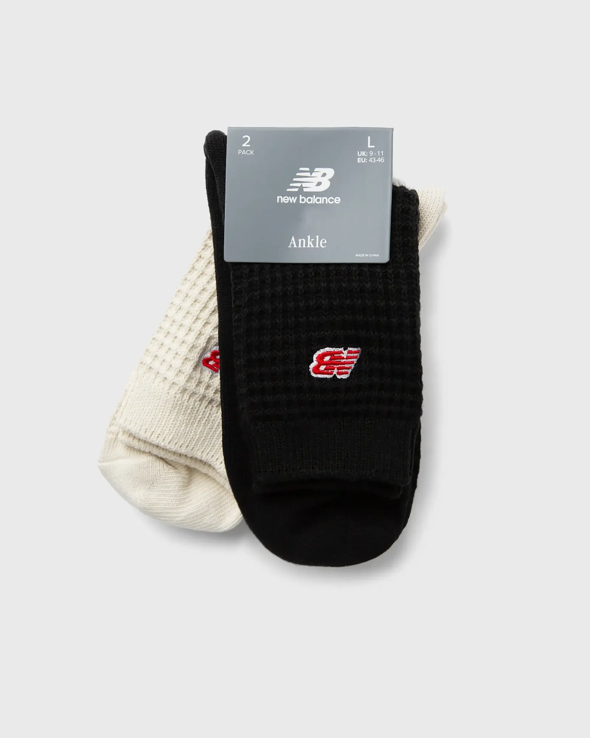 New Balance Waffle Knit Ankle Socks 2 Pack