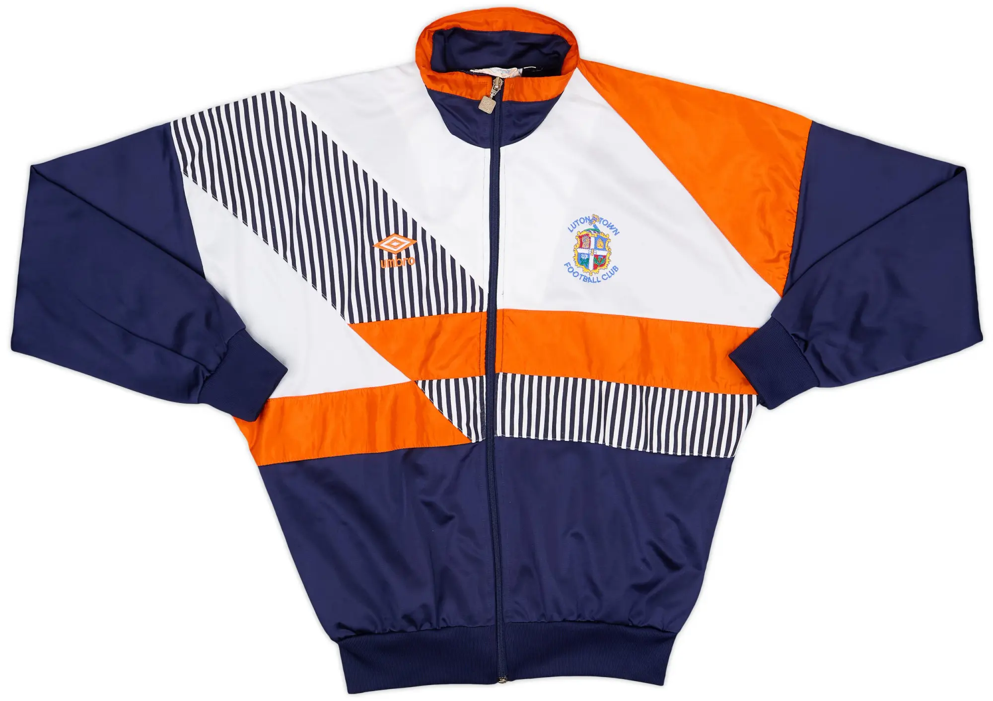 1991-92 Luton Town Umbro Track Jacket - 8/10 - (XS)