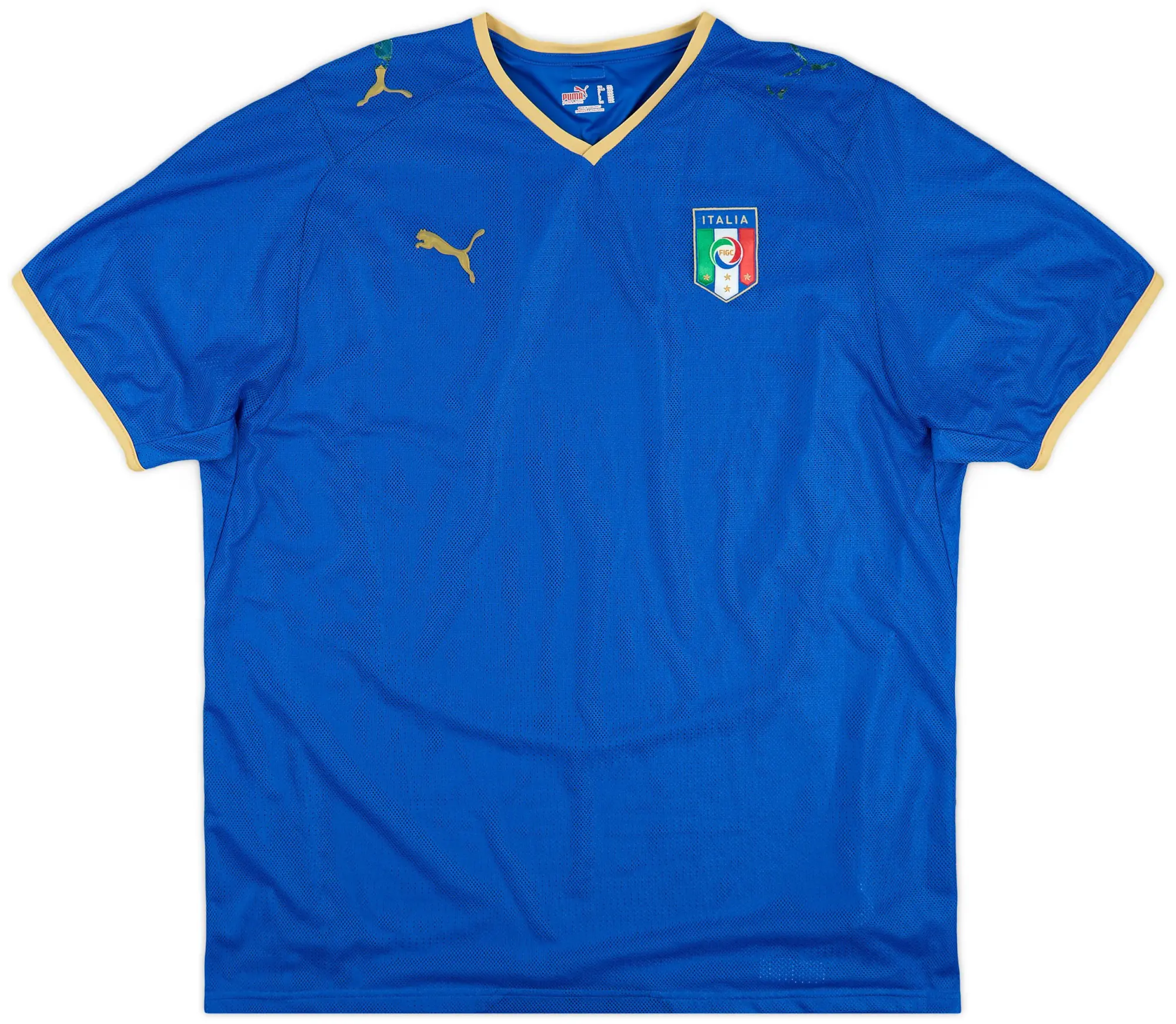 Puma 2007-08 Italy Home Shirt - 5/10 - (XXL)