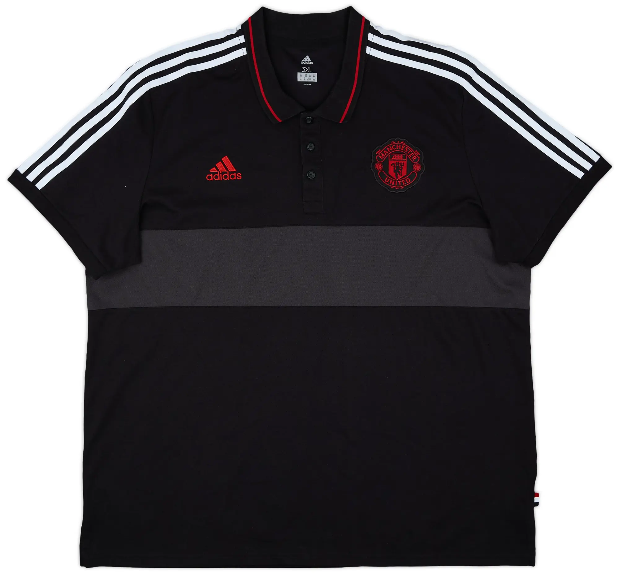 2018-19 Manchester United adidas Polo Shirt - 9/10 - (3XL)