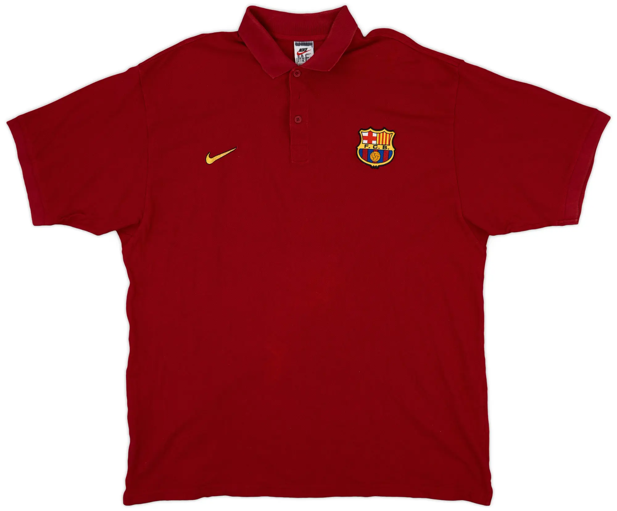 1998-99 Barcelona Nike Polo Shirt - 9/10 - (XXL)