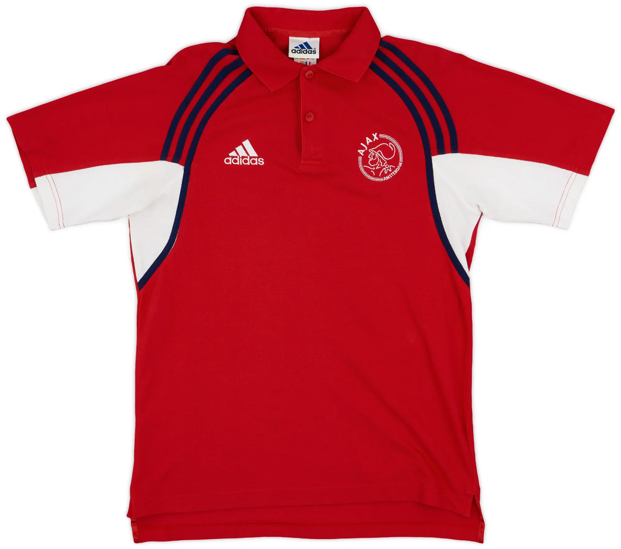 2000-01 Ajax adidas Polo Shirt - 9/10 - (S)